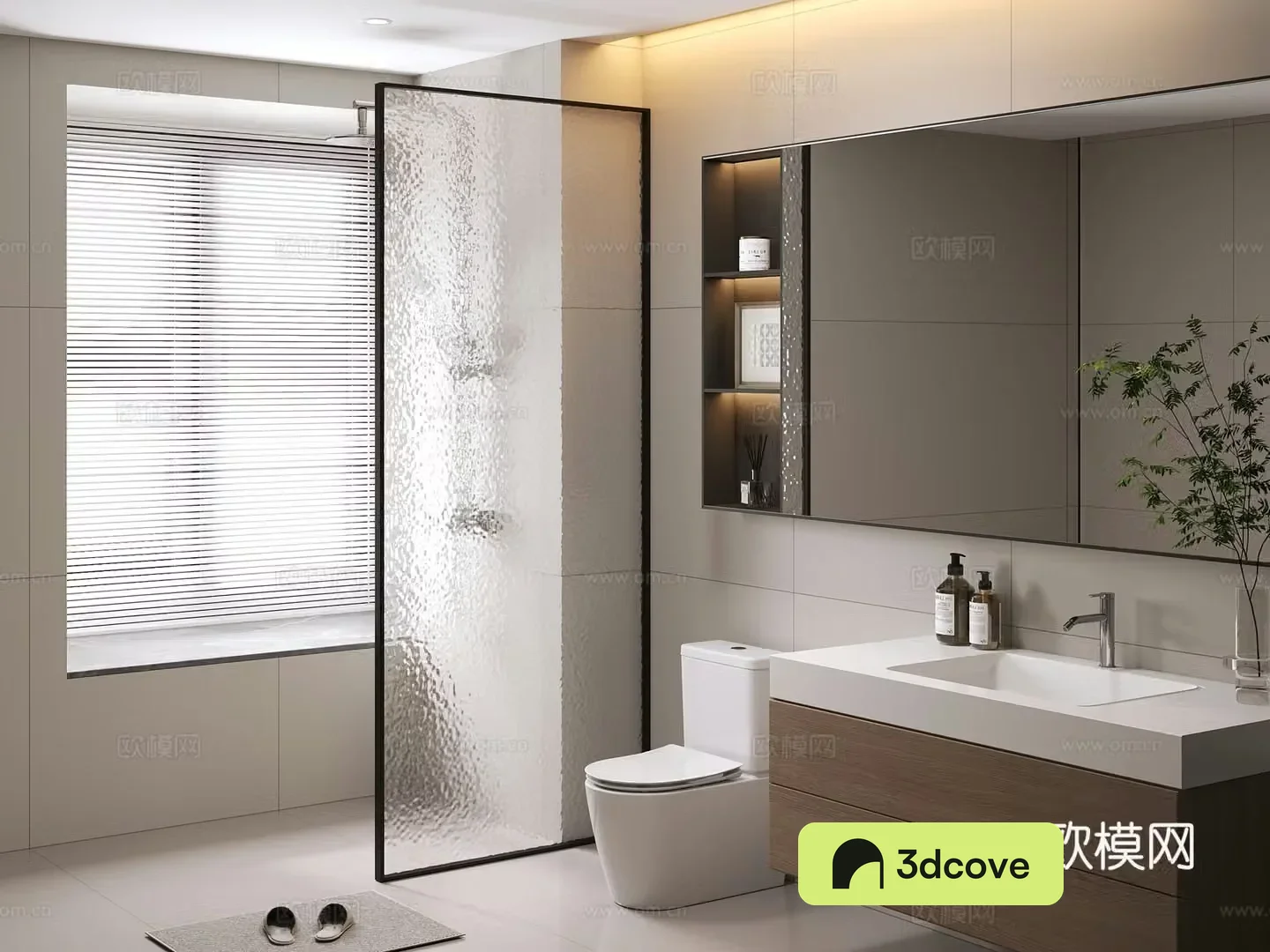 Modern style bathroom furniture partition bathroom