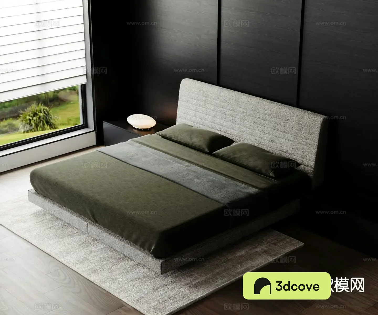 Modern double bed