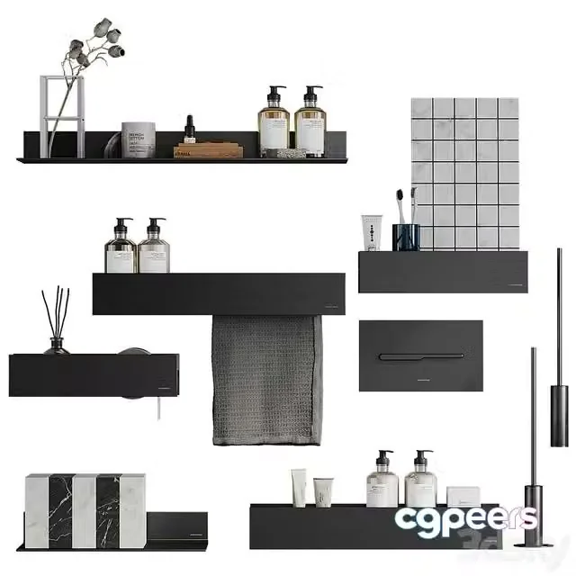 3ds Max Free – Set of accessories from italian brand