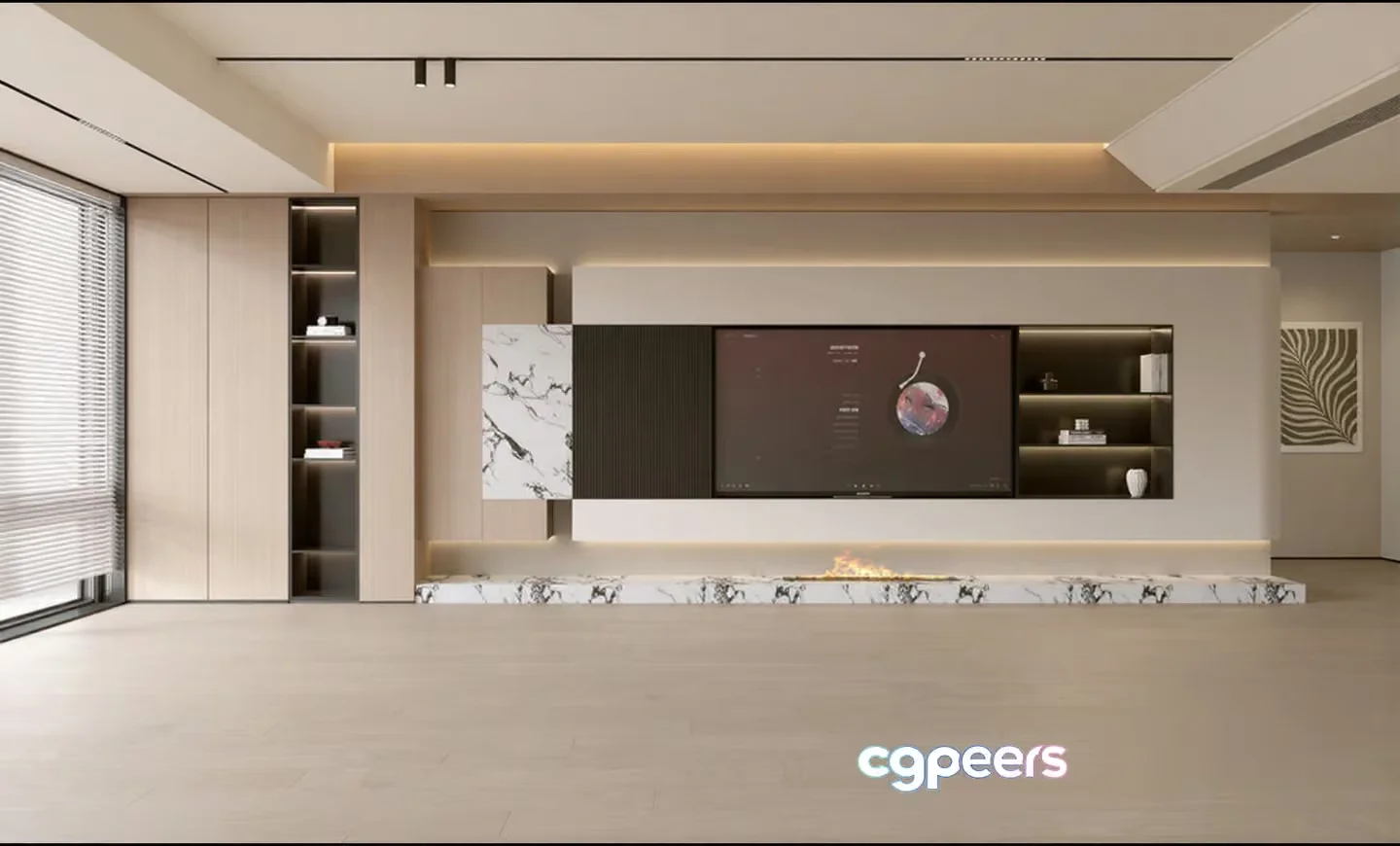 Modern Living Room 3D Model – 14916 – VRAY Render