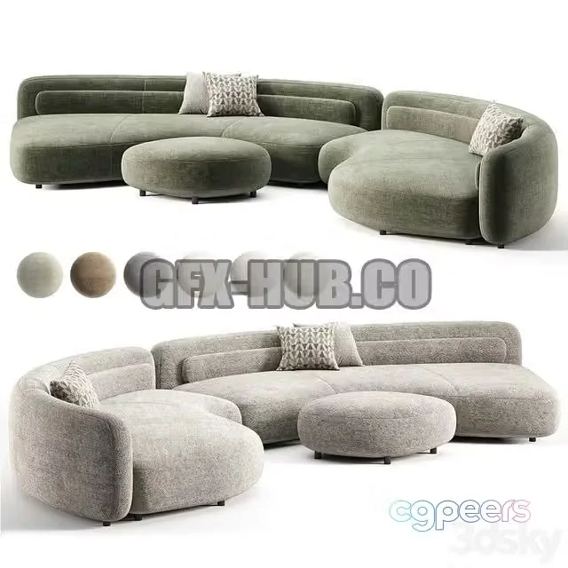 3ds Max Free – Bezier Sofa