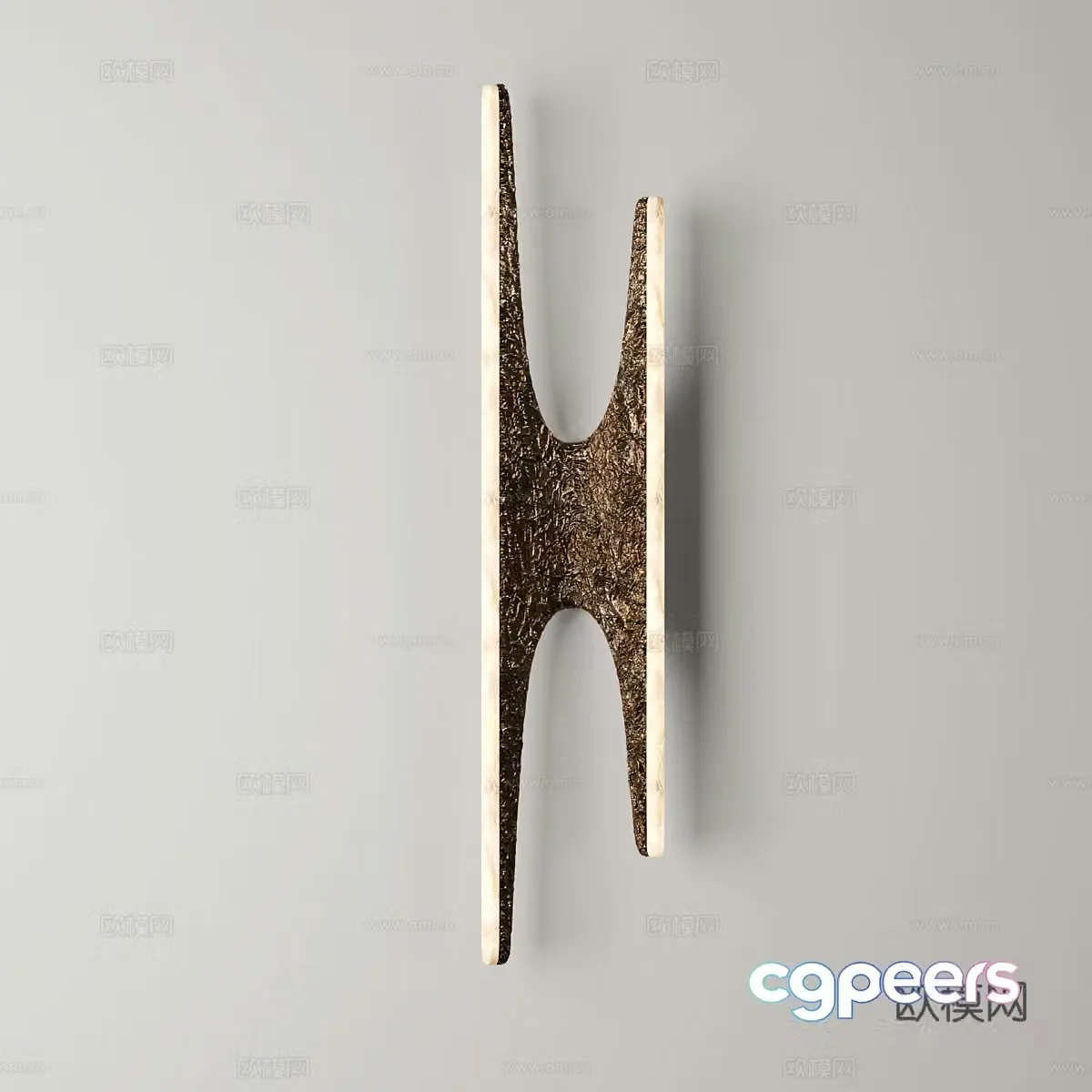 New Chinese style light luxury Markus Haase sculpture wall light 3D model