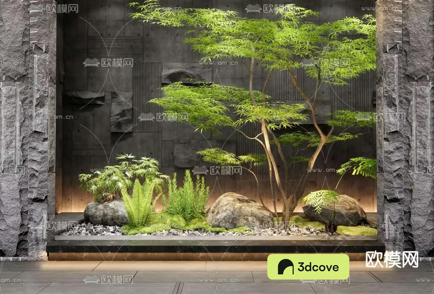 Indoor landscape plant landscaping