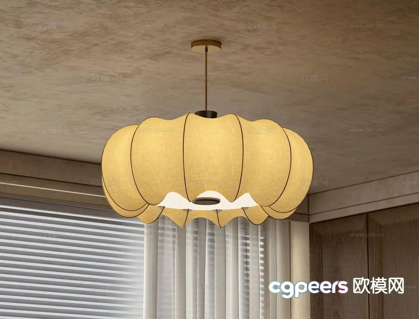 Medieval style chandelier 3d model
