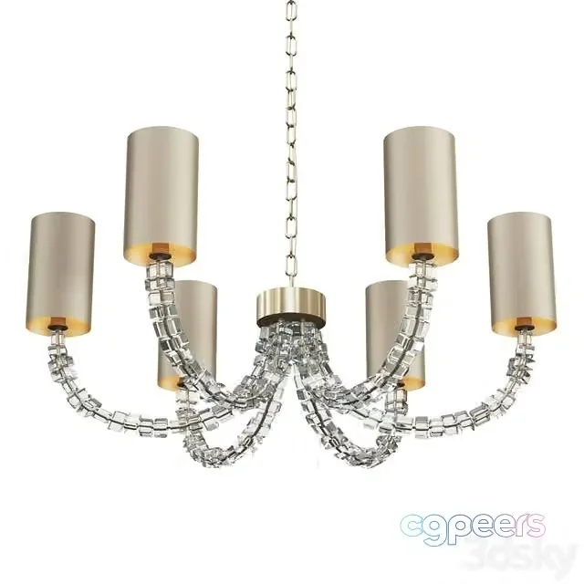 3ds Max Free – Porta Romana Round Lartigue chandelier