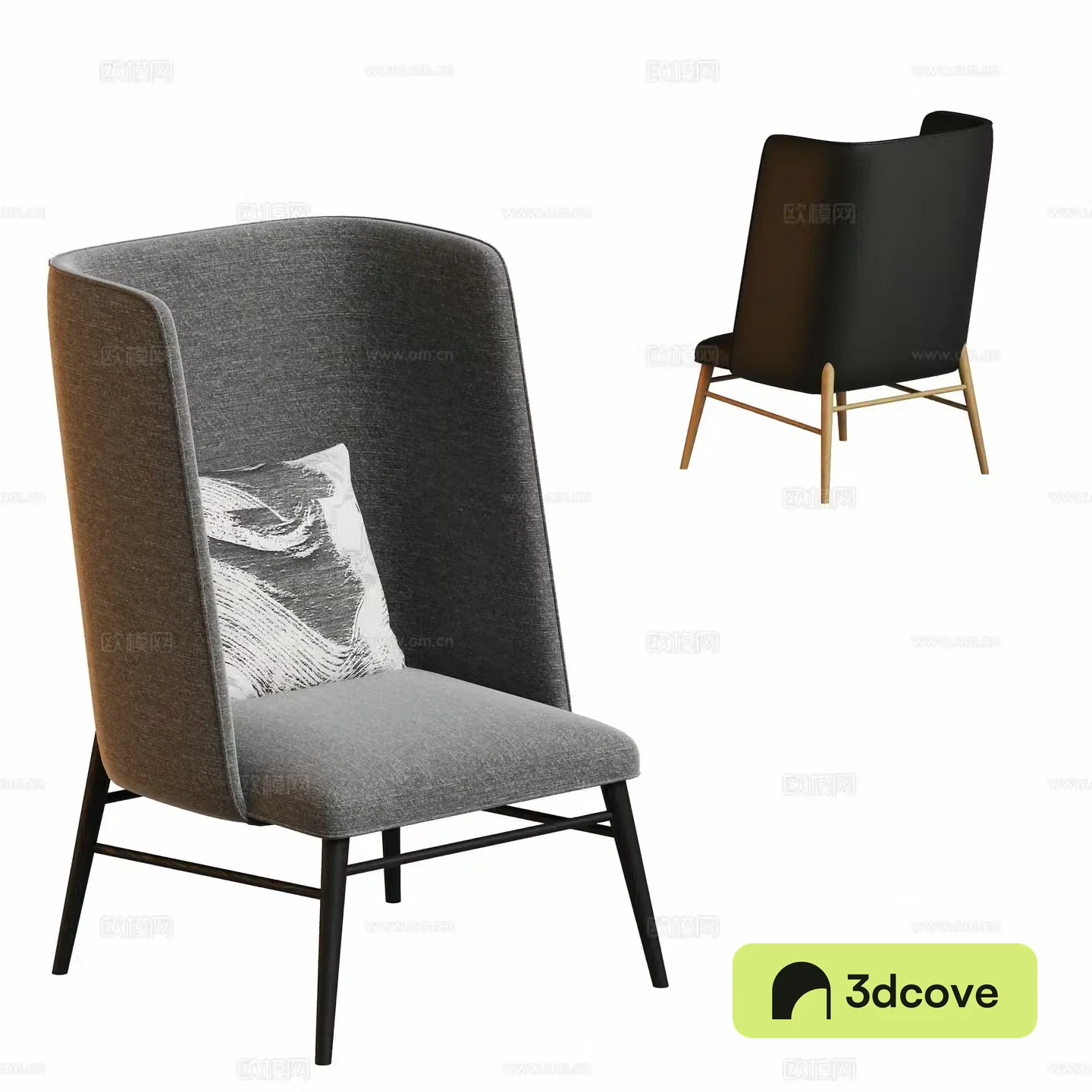 Modern leisure chair high back chair