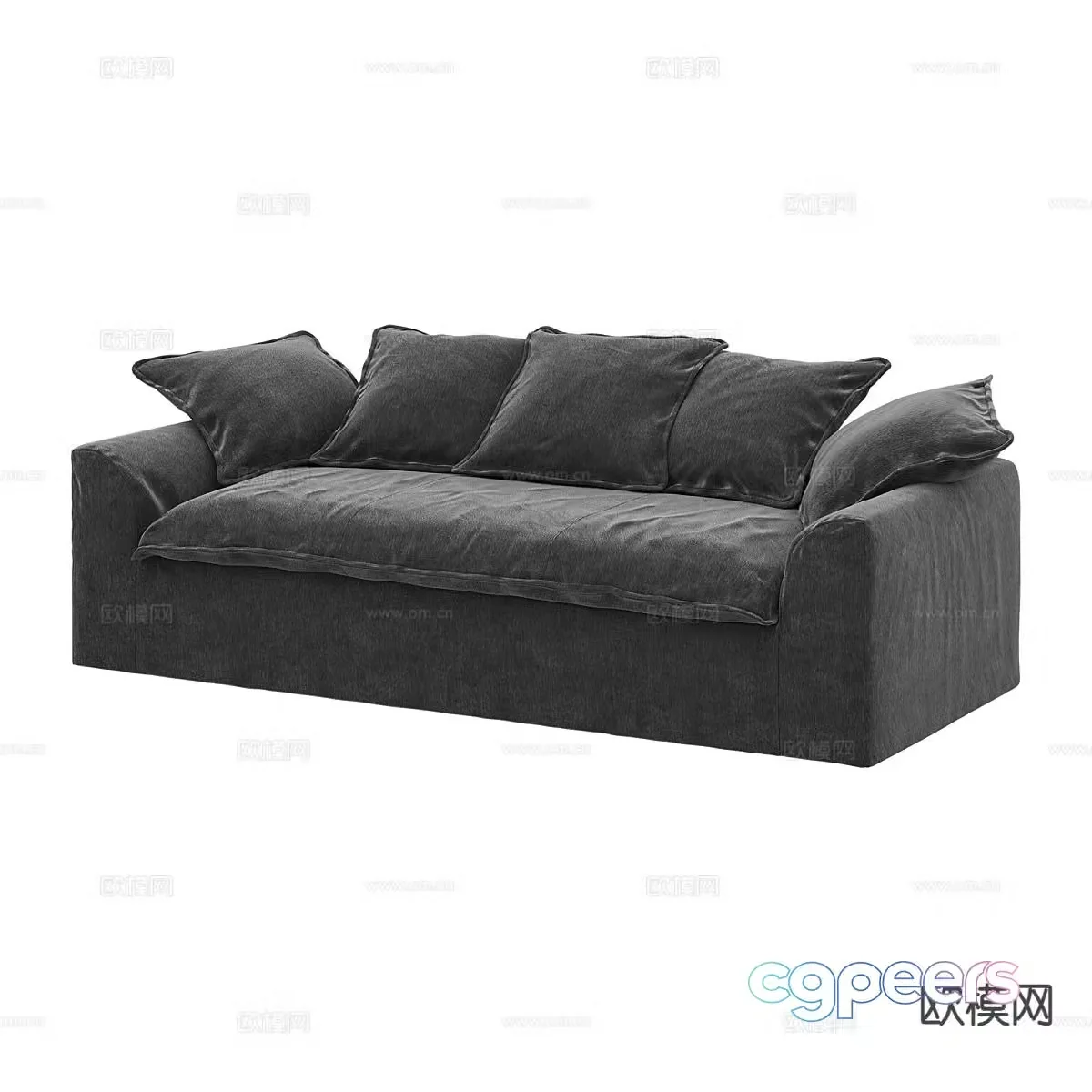 Modern love sofa 3d model