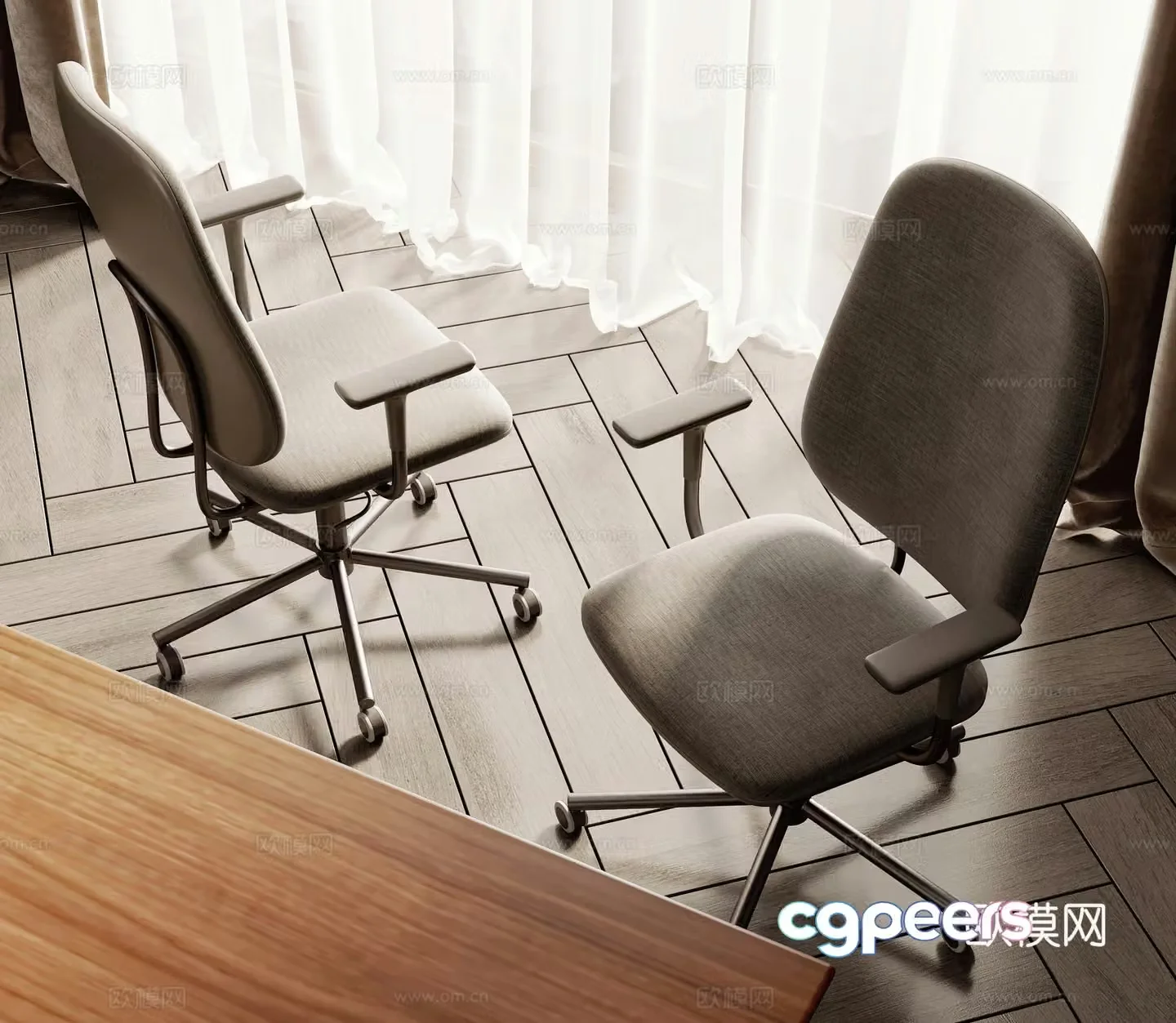 Office chair shift chair staff chair 3d model
