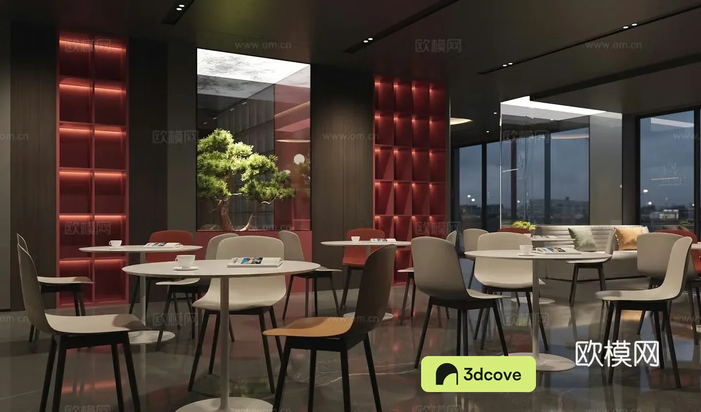 New Chinese-style office reception area reception table and chair negotiation table and chair signing table and chair reception area