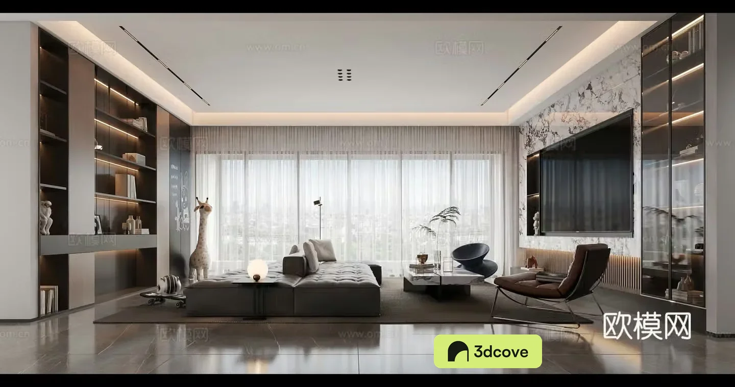 Modern light luxury style dining room
