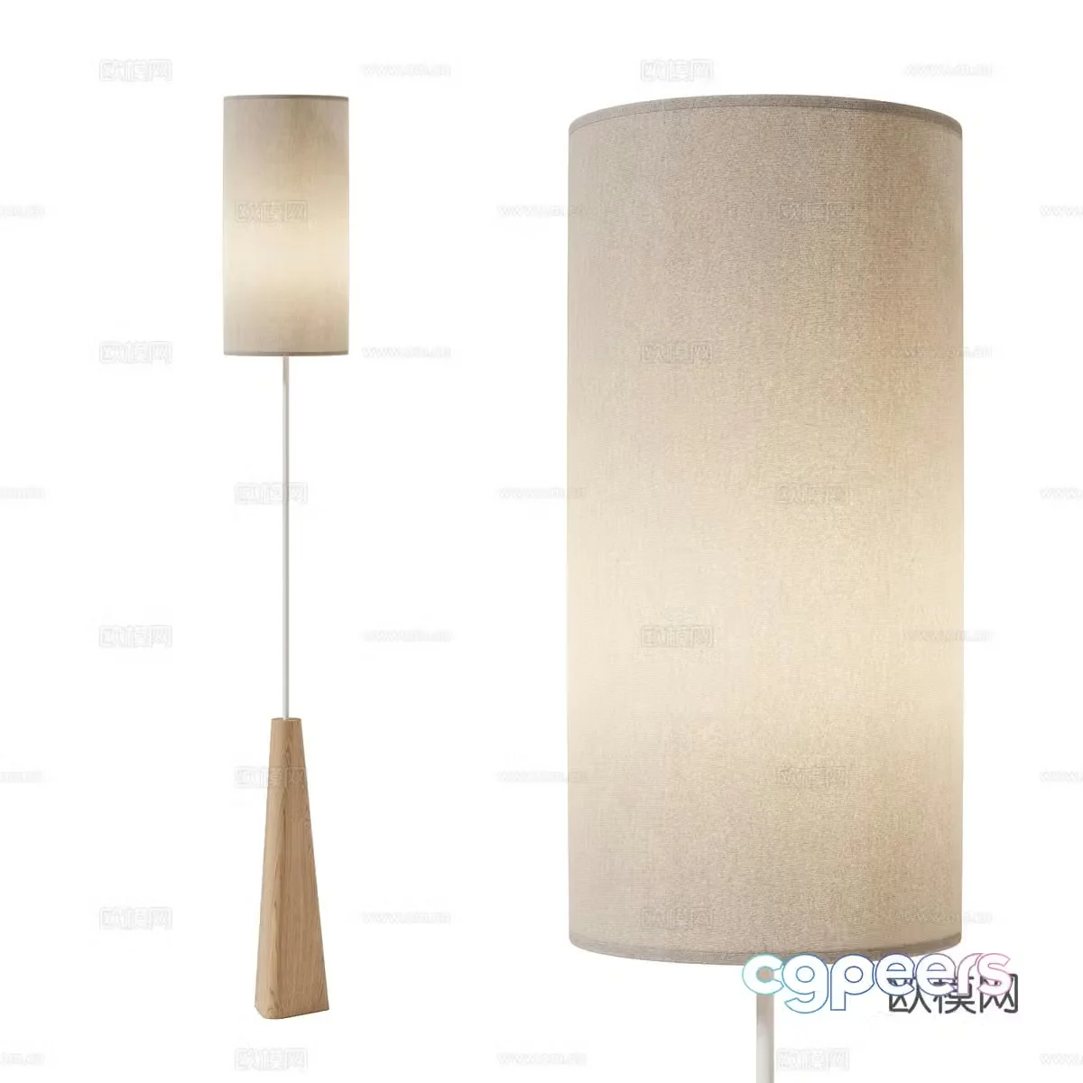 New Chinese Nestwood floor lamp 3D model