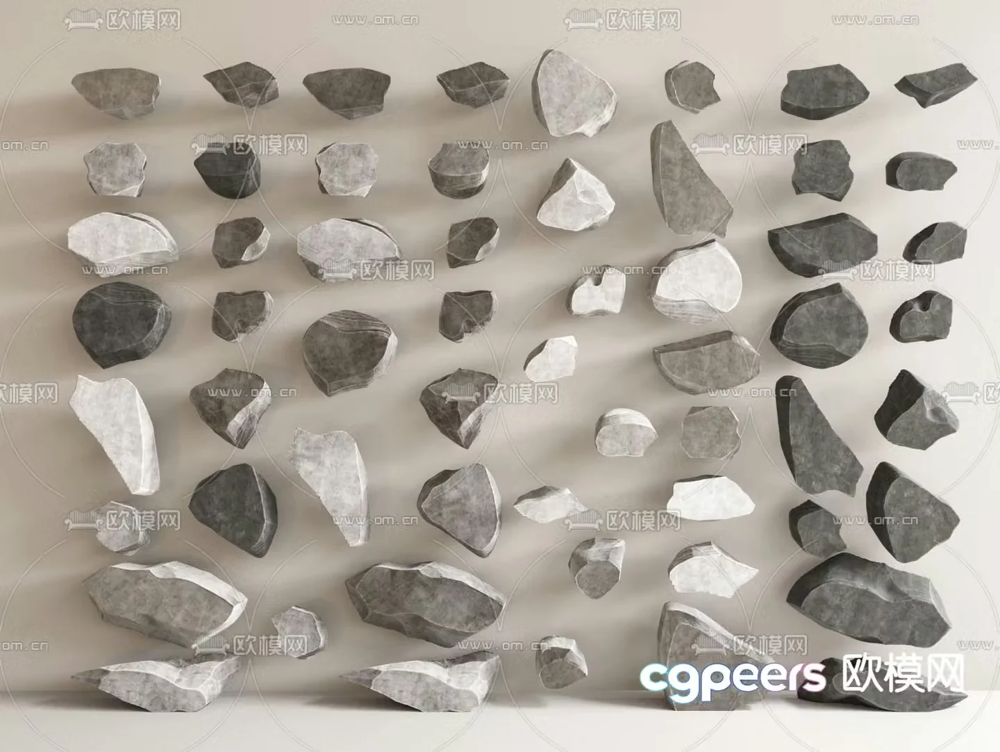 stone rocks landscape stone rock 3d model