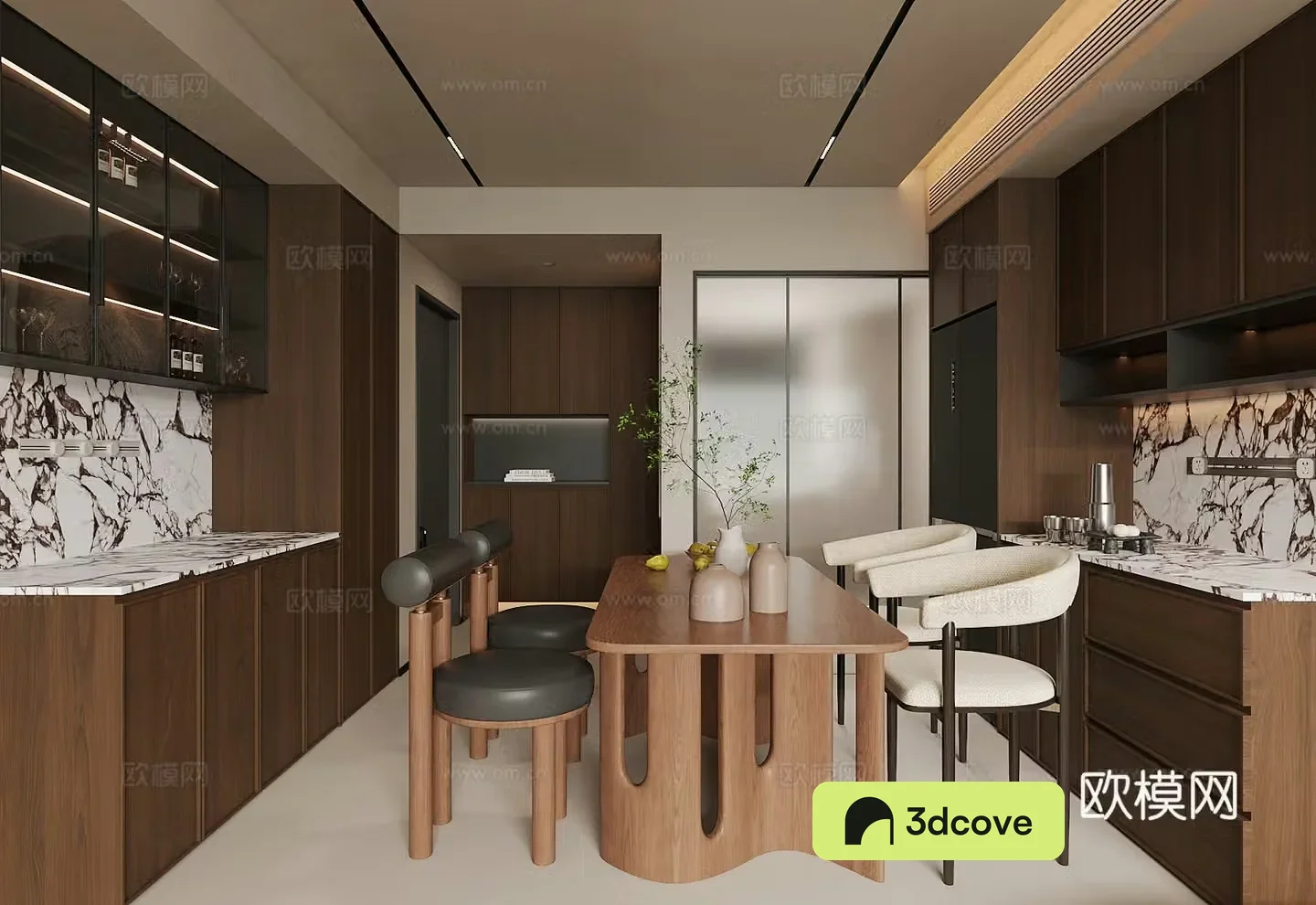 Waviva Home Restaurant Dining Table and Chair Combination