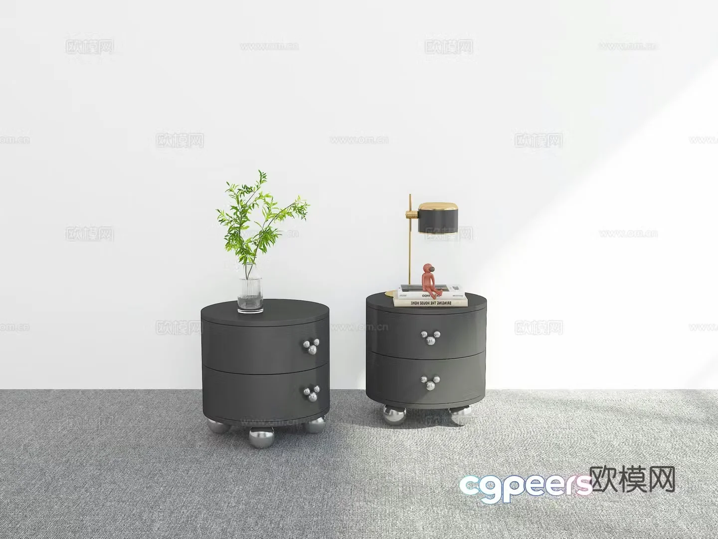 Modern night table 3d model