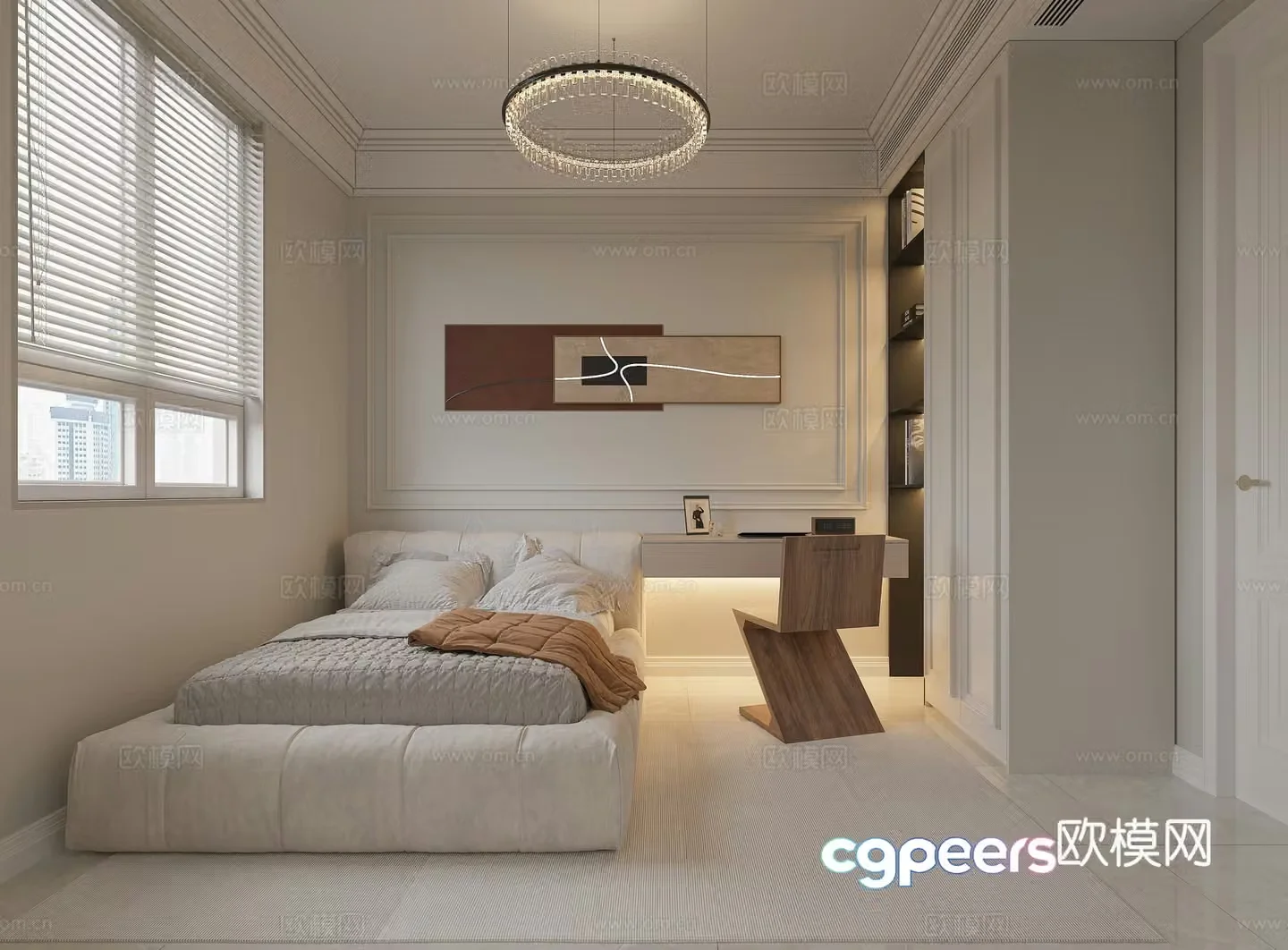 Modern bedroom 3d model