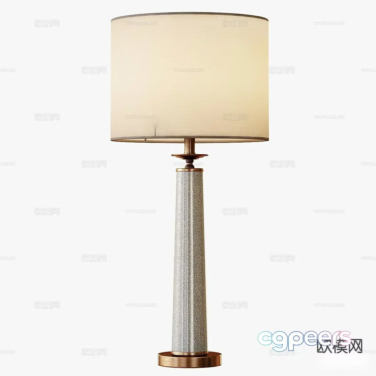 Light luxury table lamp 3D model