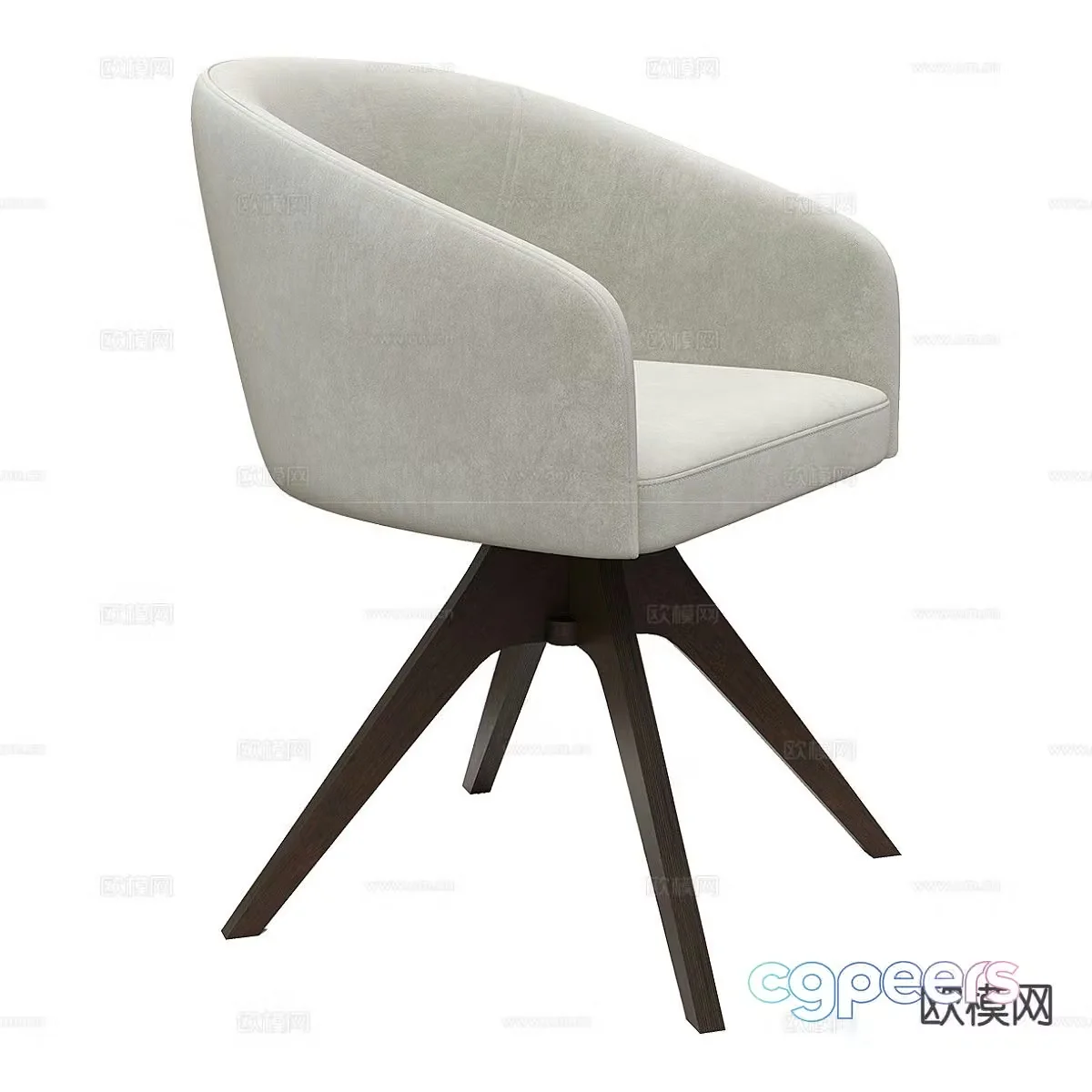 Modern chair leisure chair 3d model
