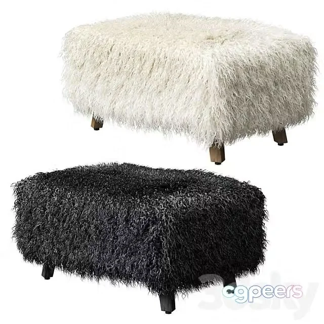 3ds Max Free – Cabana Footstool Yeti Timothy Oulton