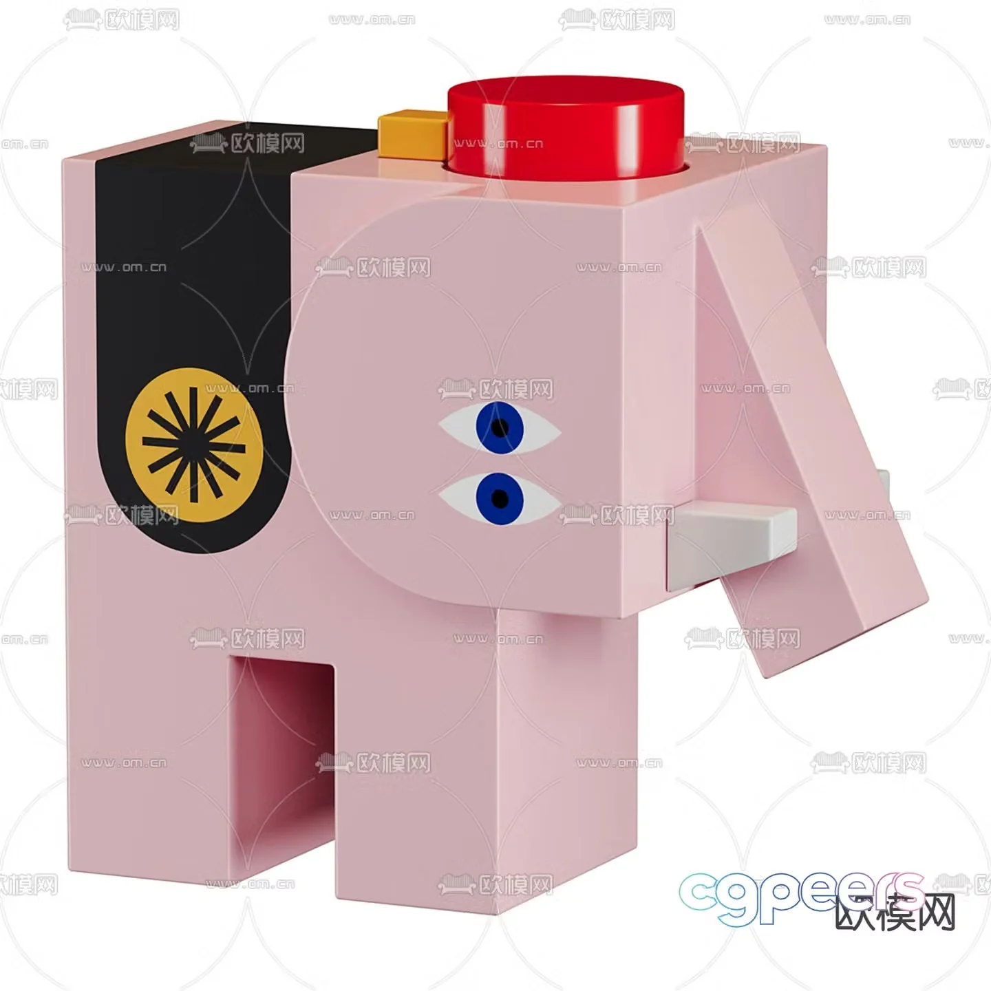 Elephant toy children’s toy 3d model