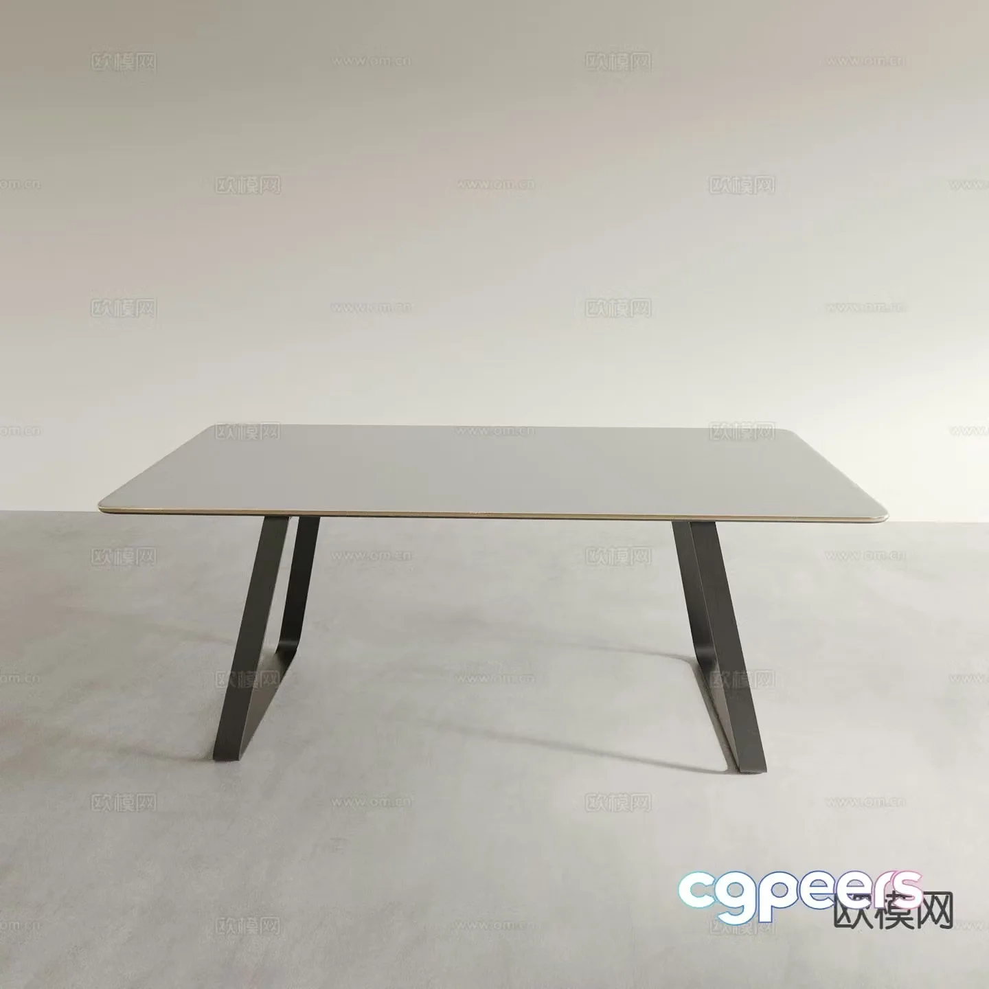 Modern dining table 3d model