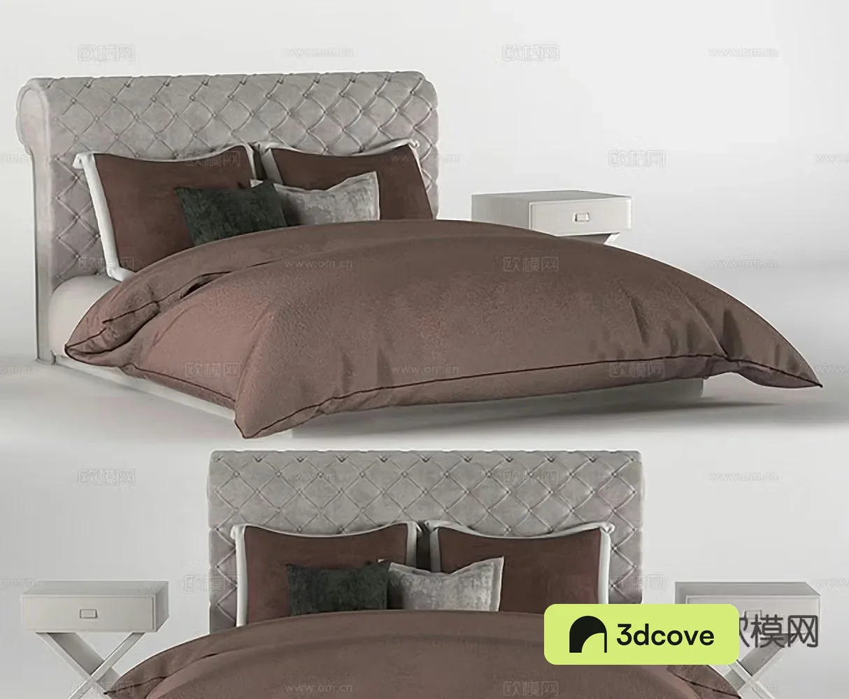European double bed