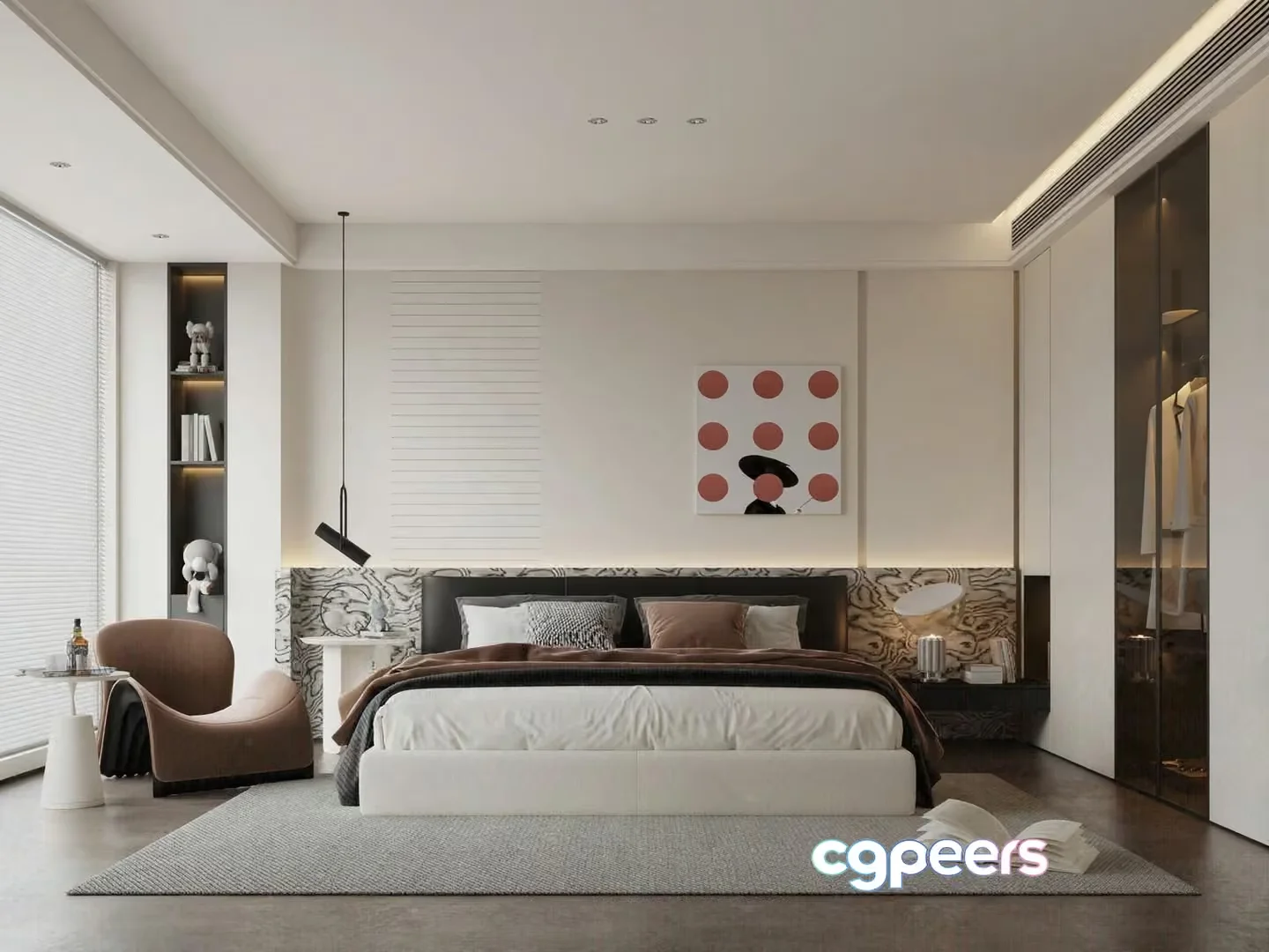 Cozy Bedroom 3D Model – 19754 – VRAY Render
