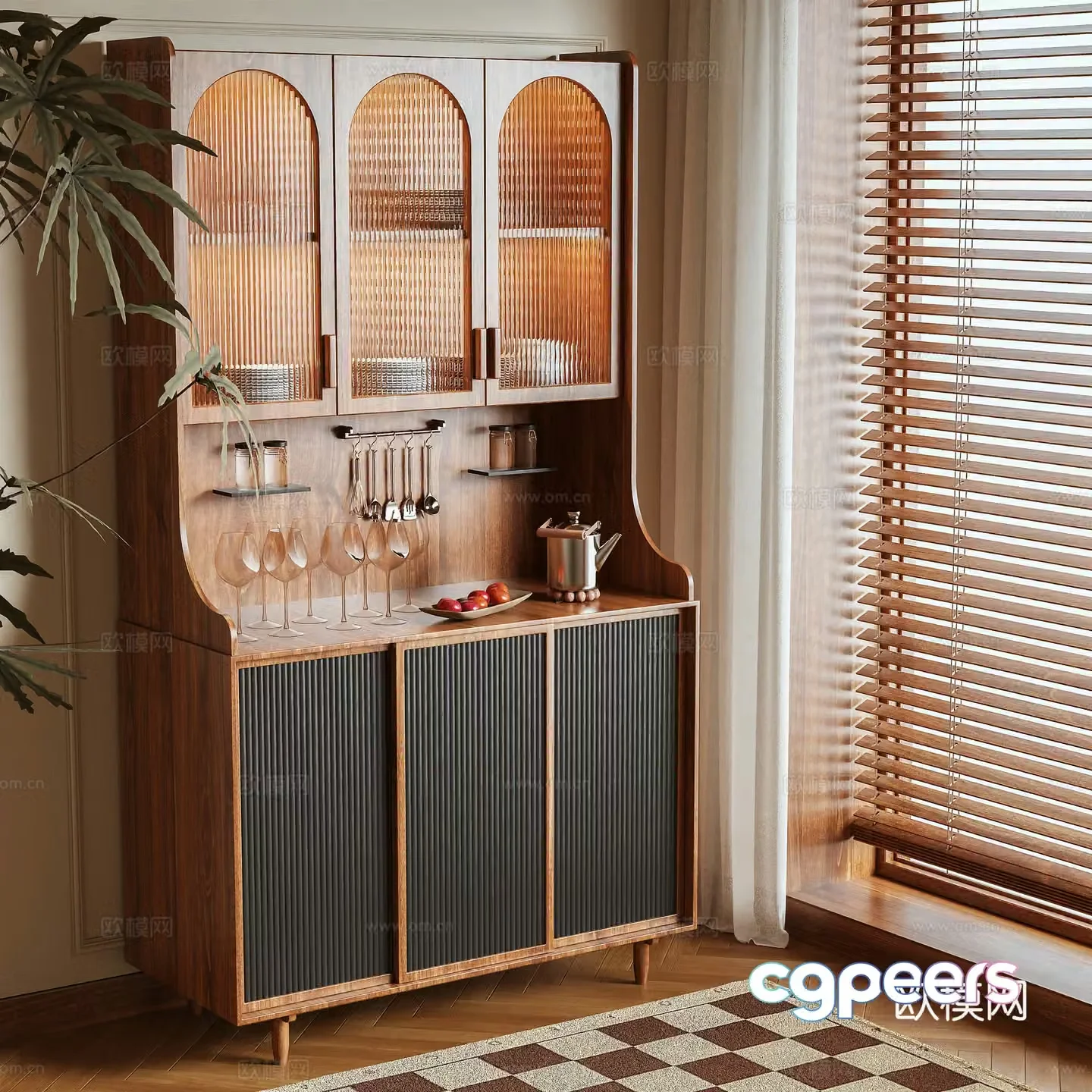 Middle-aged sideboard 3D model