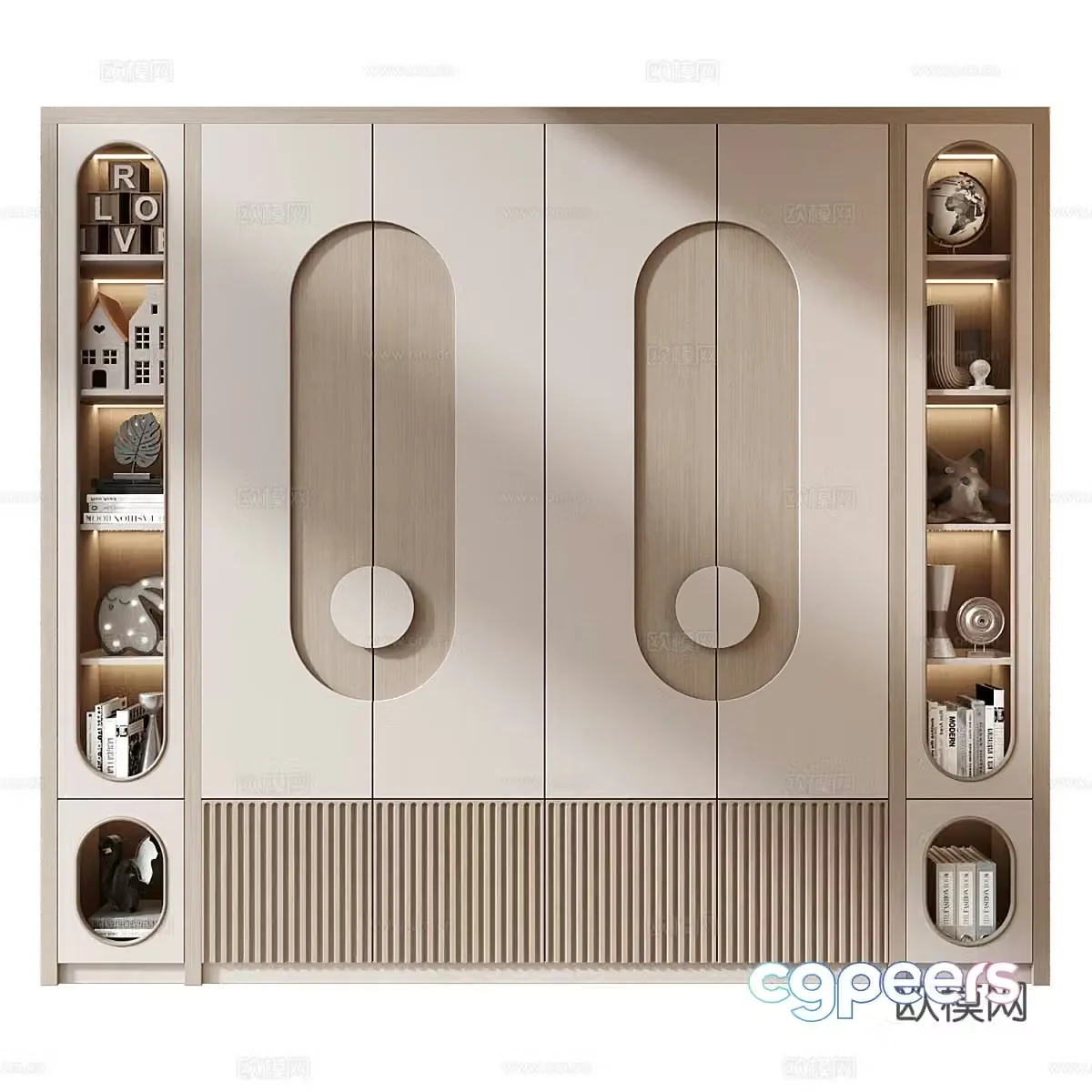 Modern children’s wardrobe 3d model