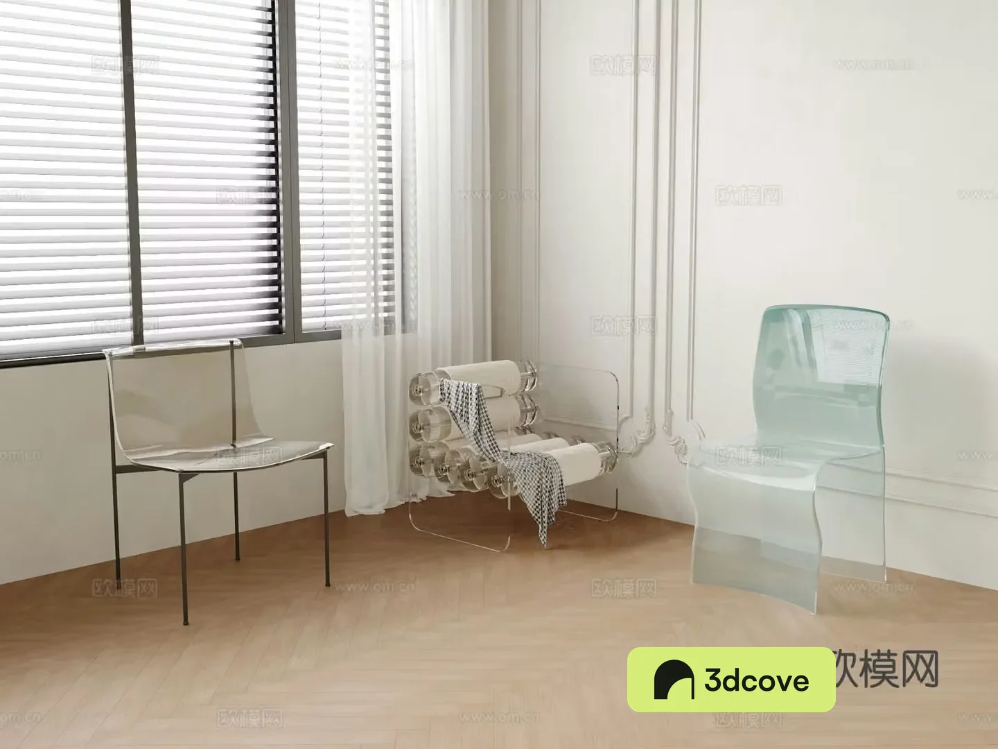 Transparent chair acrylic dining chair