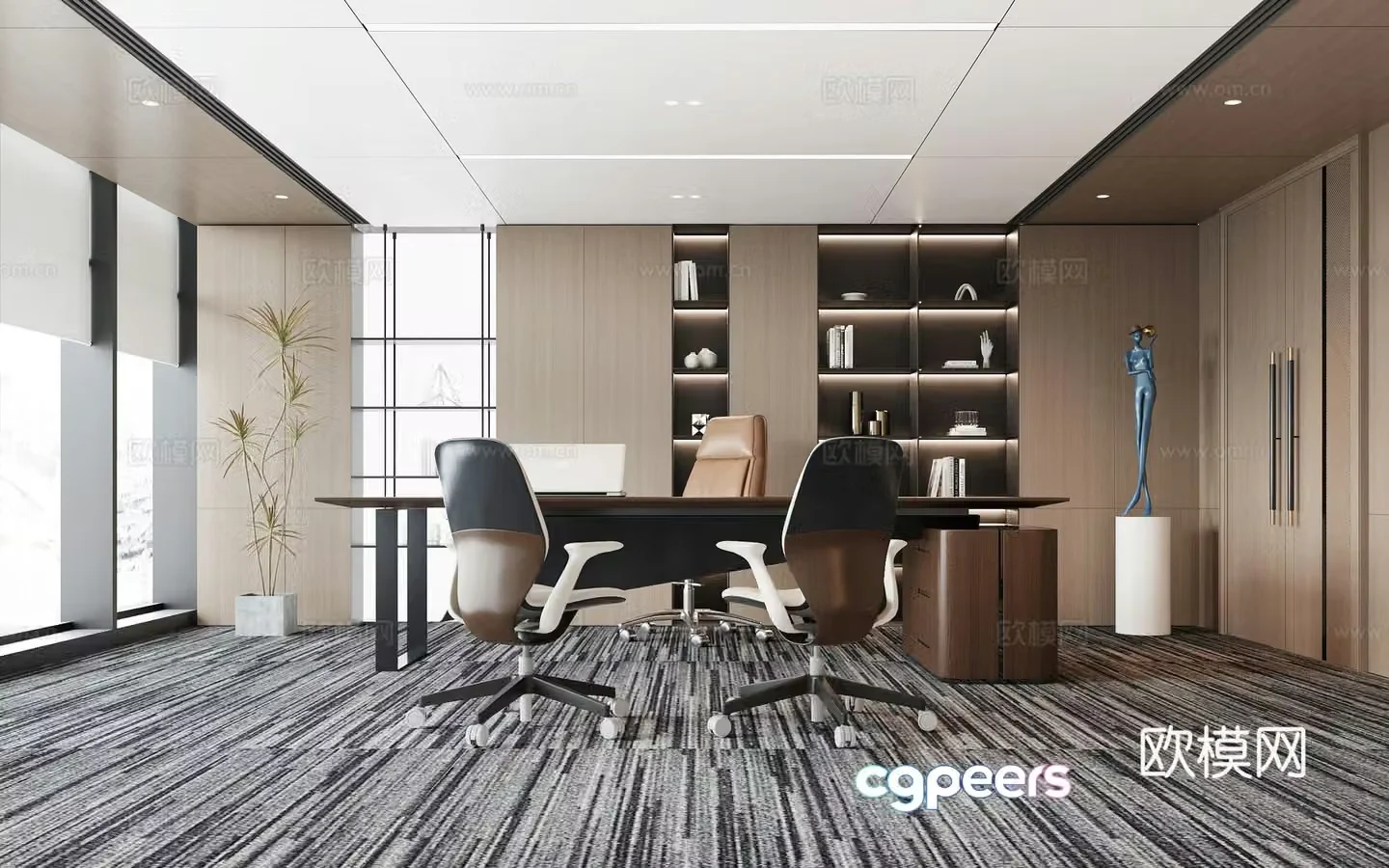Modern office 3d model