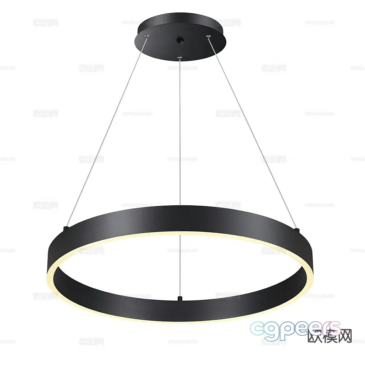 Modern chandelier 3d model