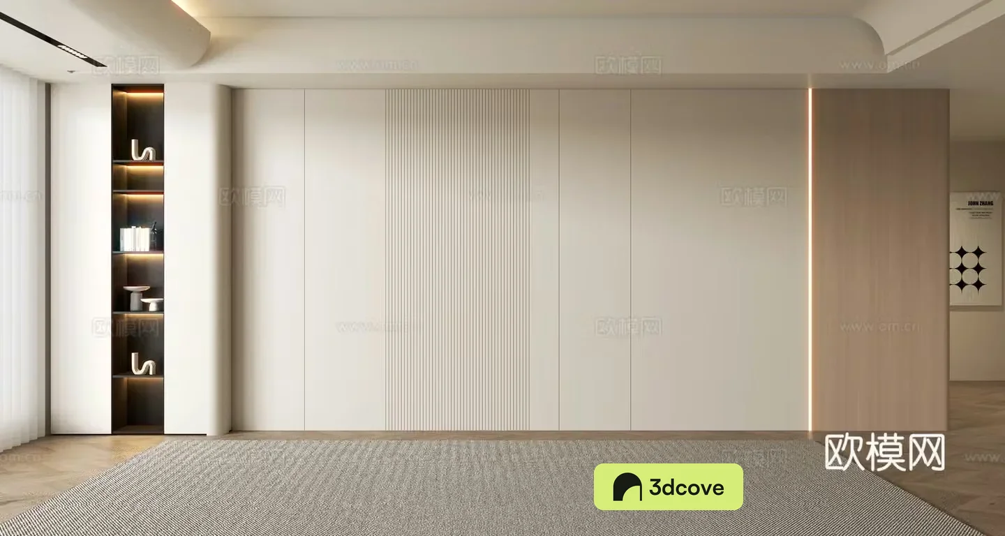 Log style sofa background wall