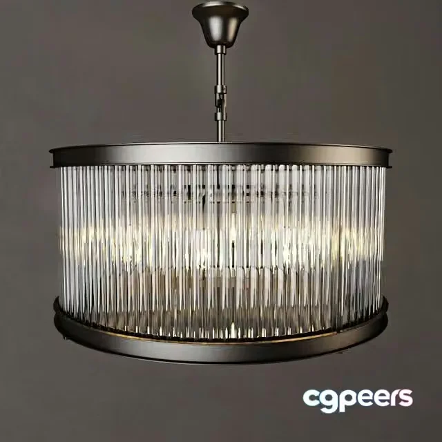 3ds Max Free – RH 1920S ESSEX CRYSTAL ROD CHANDELIER MEDIUM