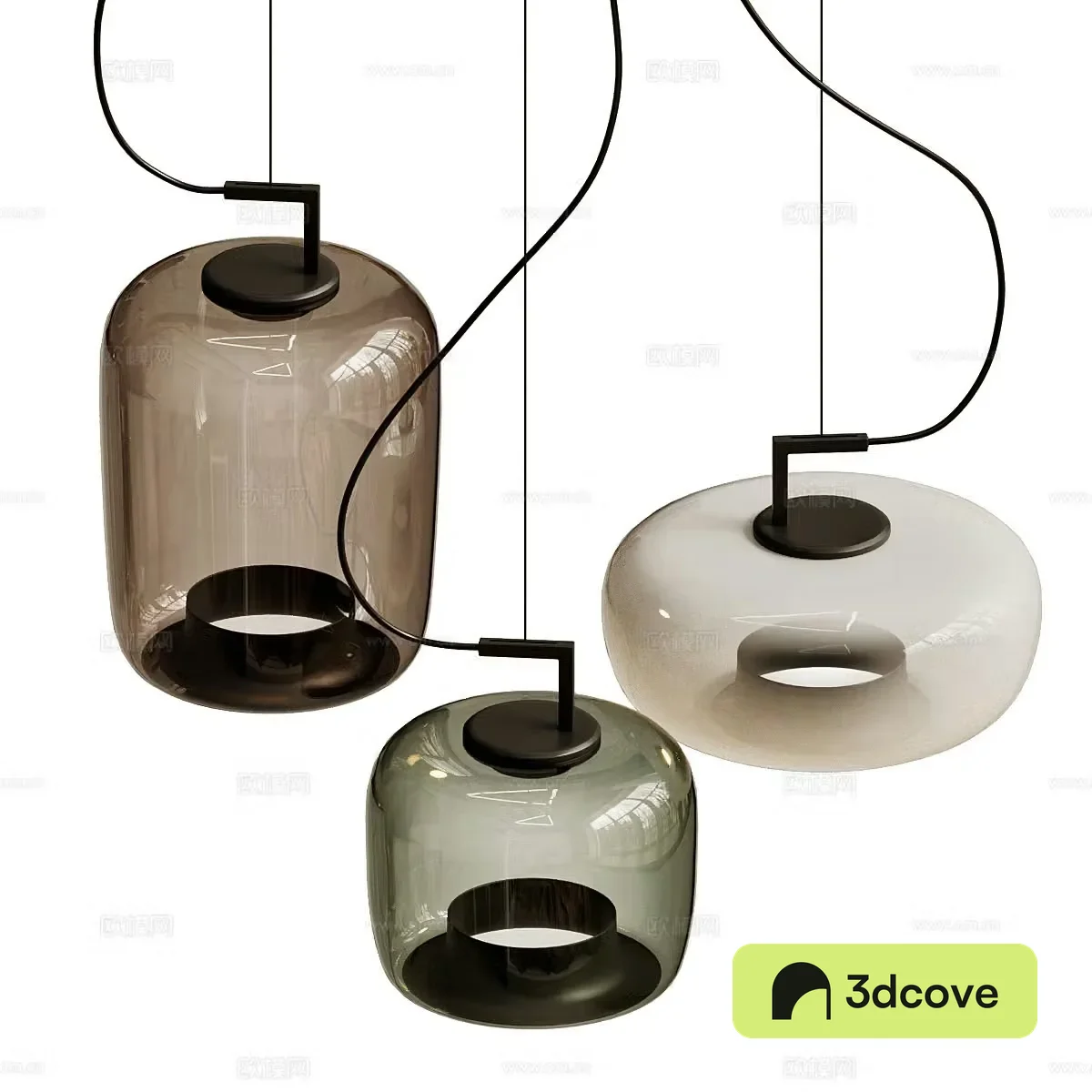 Simple chandelier Glass chandelier Bedside chandelier Restaurant chandelier Bar chandelier Combination