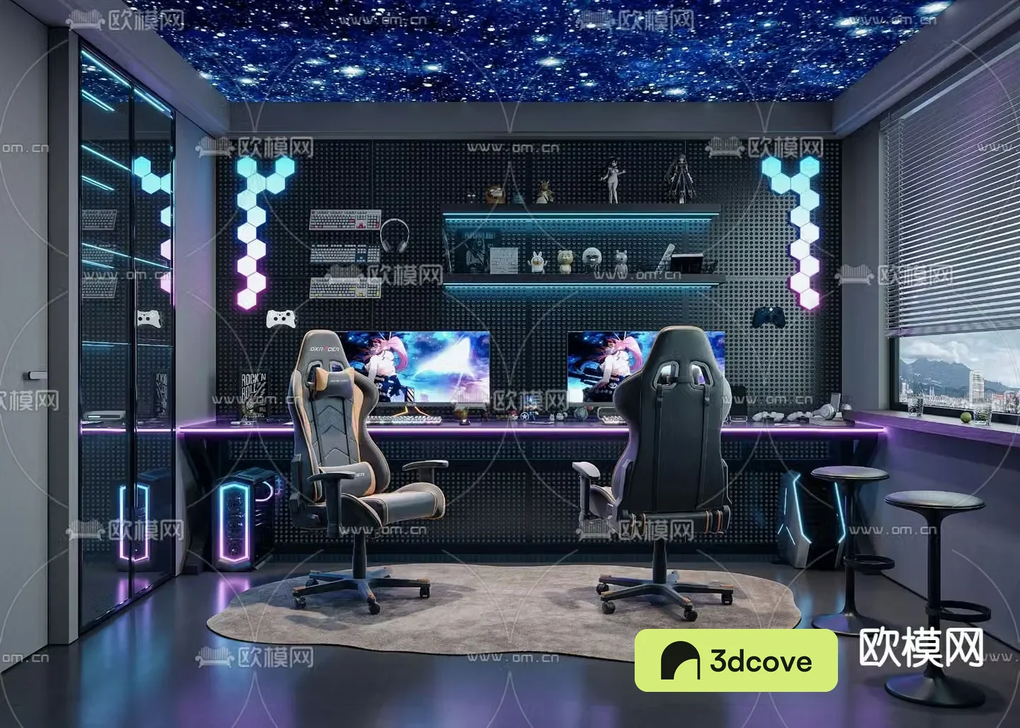 Modern e-sports room