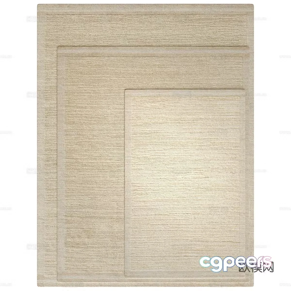 New Chinese sisal carpet 3D model