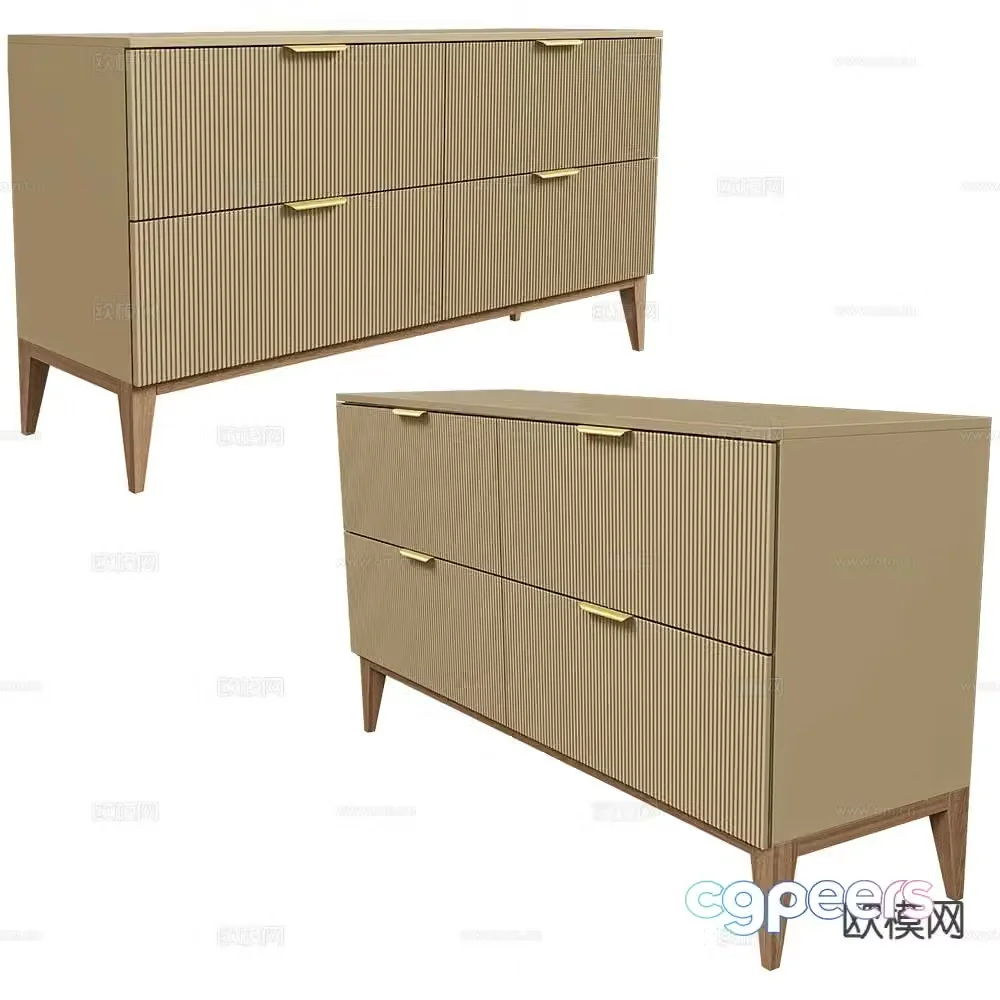 Mister side cabinet entrance cabinet 3d model