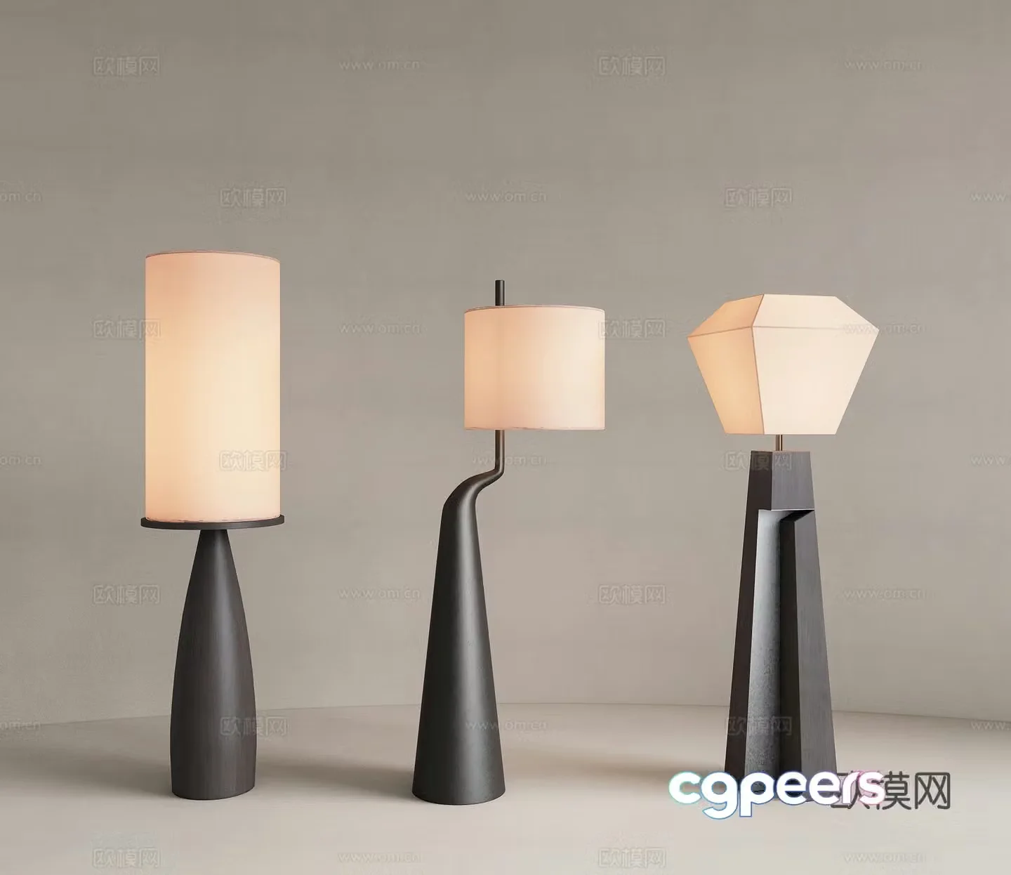 Modern retro floor lamp Living room floor lamp Study room floor lamp Bedroom floor lamp Fishing lamp 3D model