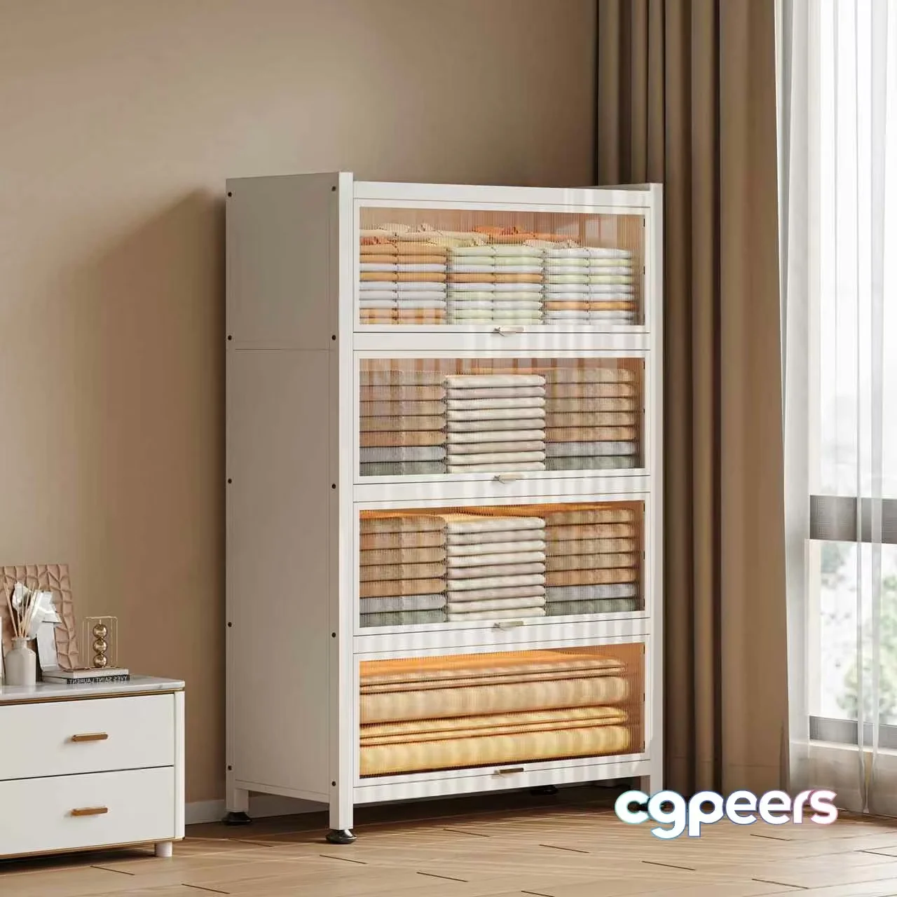 A White Storage Cabinet 3D Model – 5478 – VRAY Render
