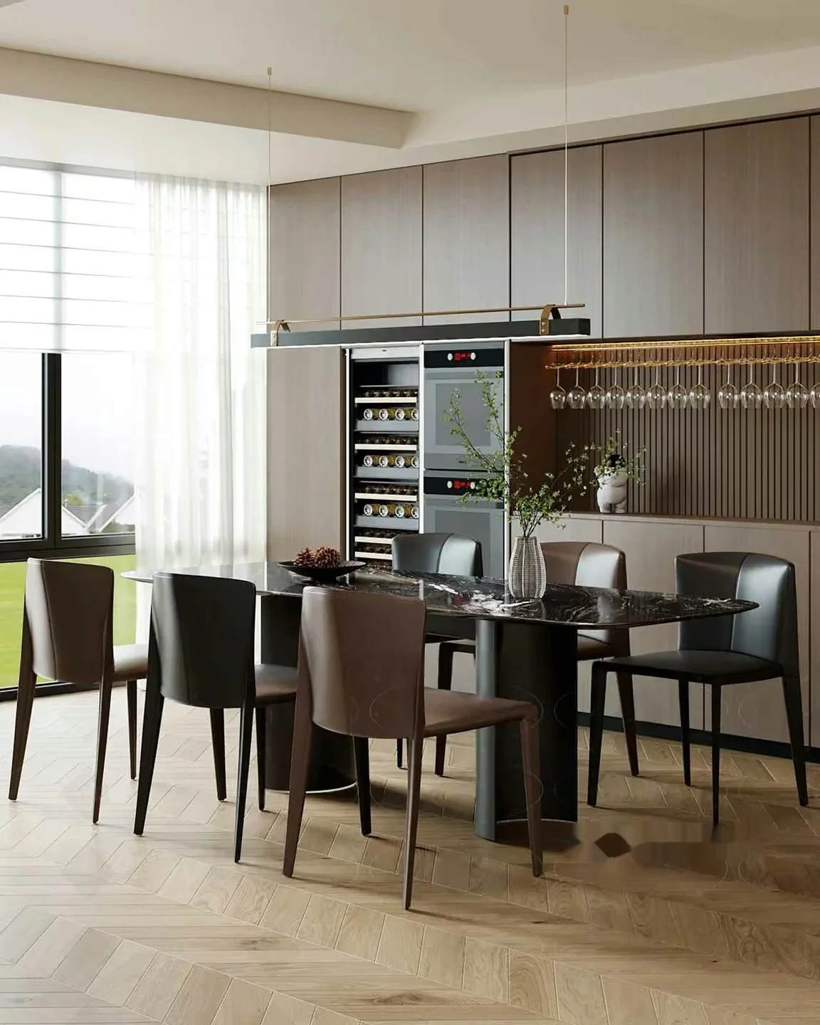 Modern Dining Room 3D Model – 17236 – CORONA Render