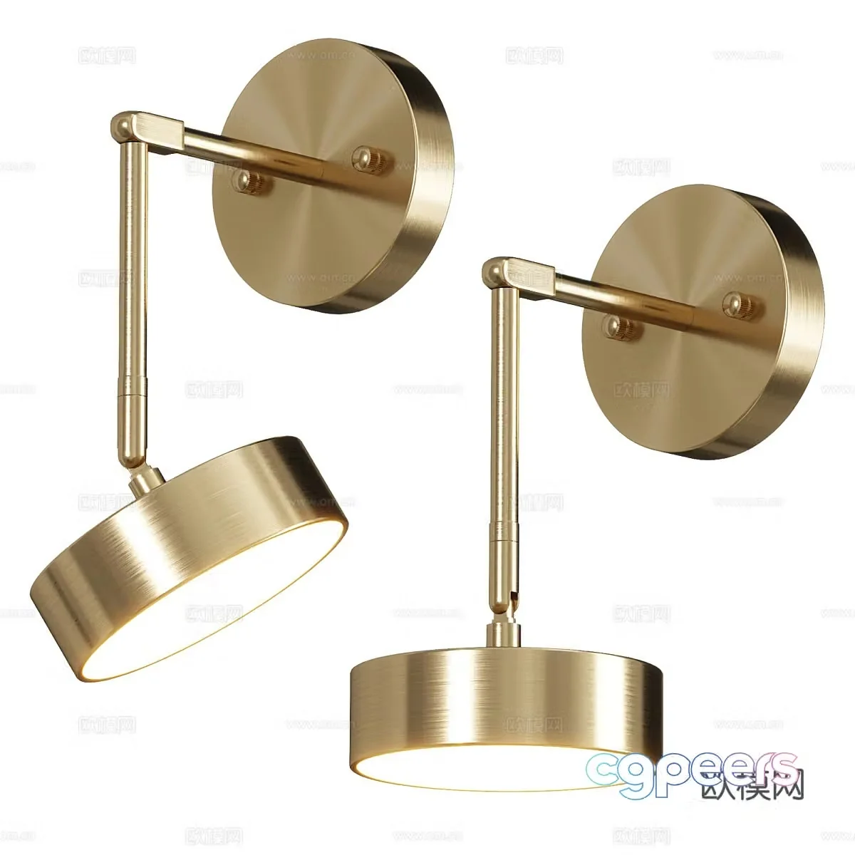 Modern light luxury TENN wall light 3d model