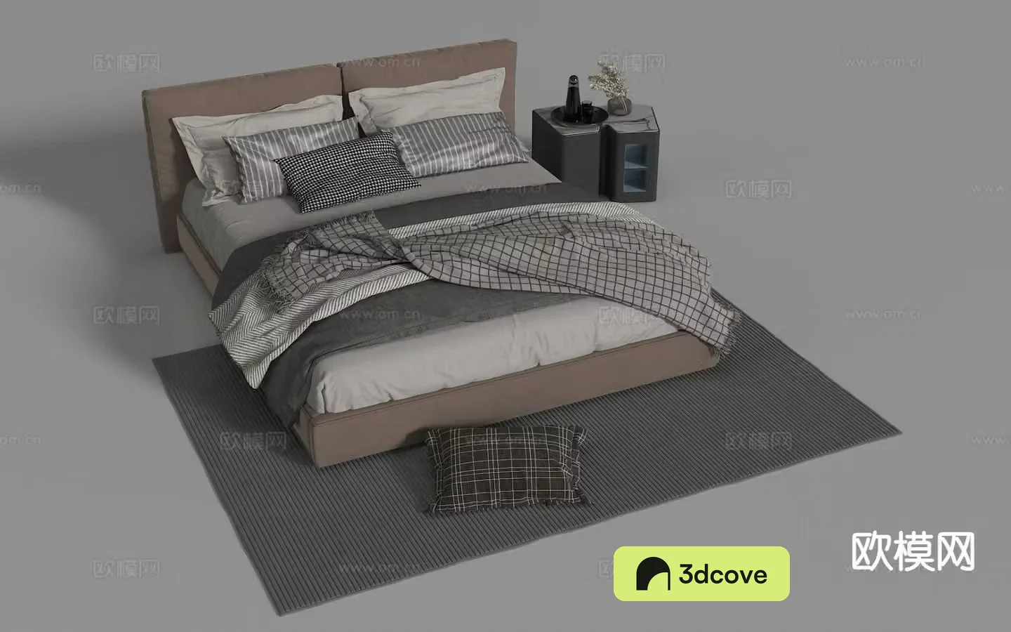 Modern double bed