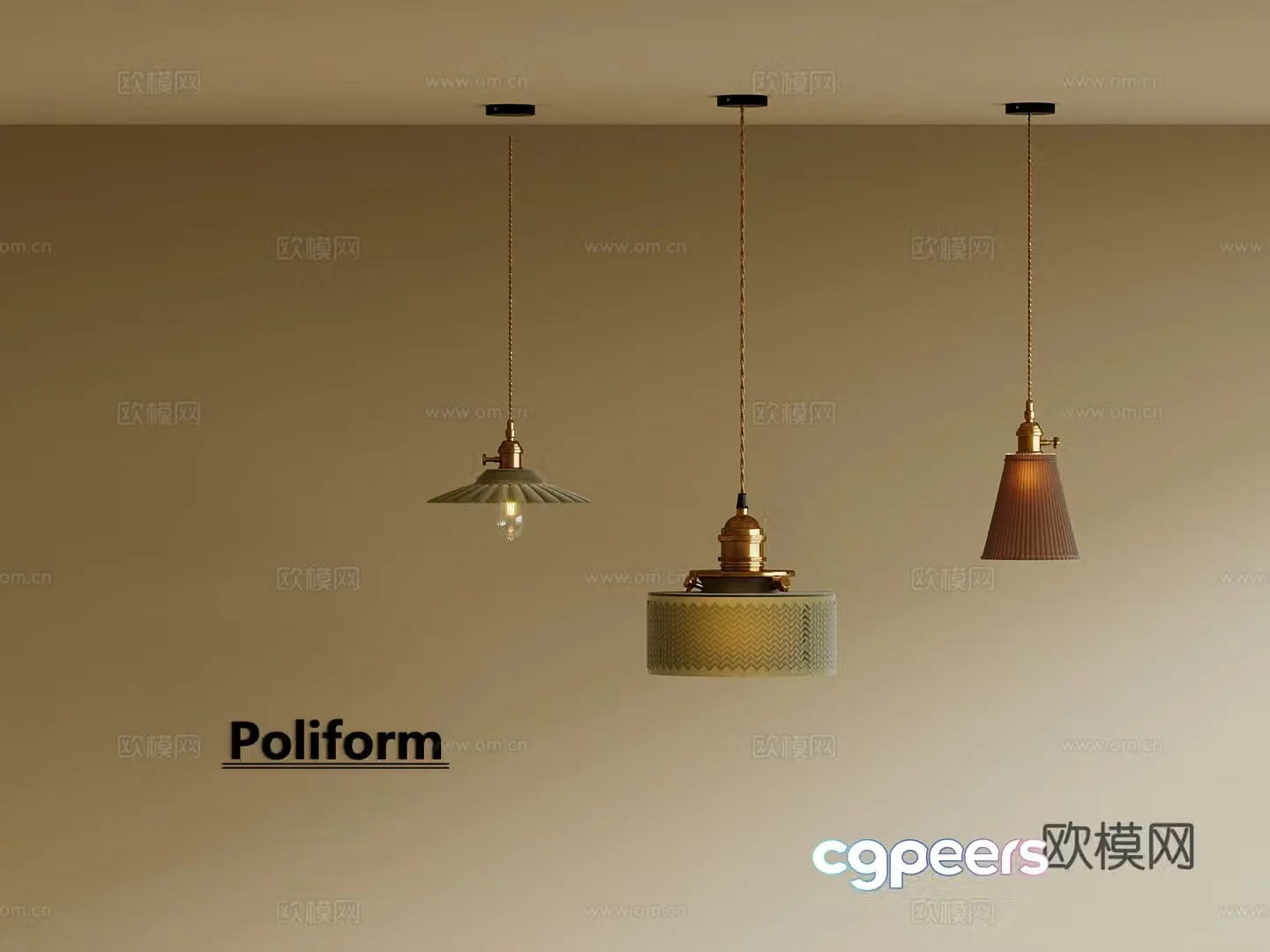 French retro style chandelier 3d model