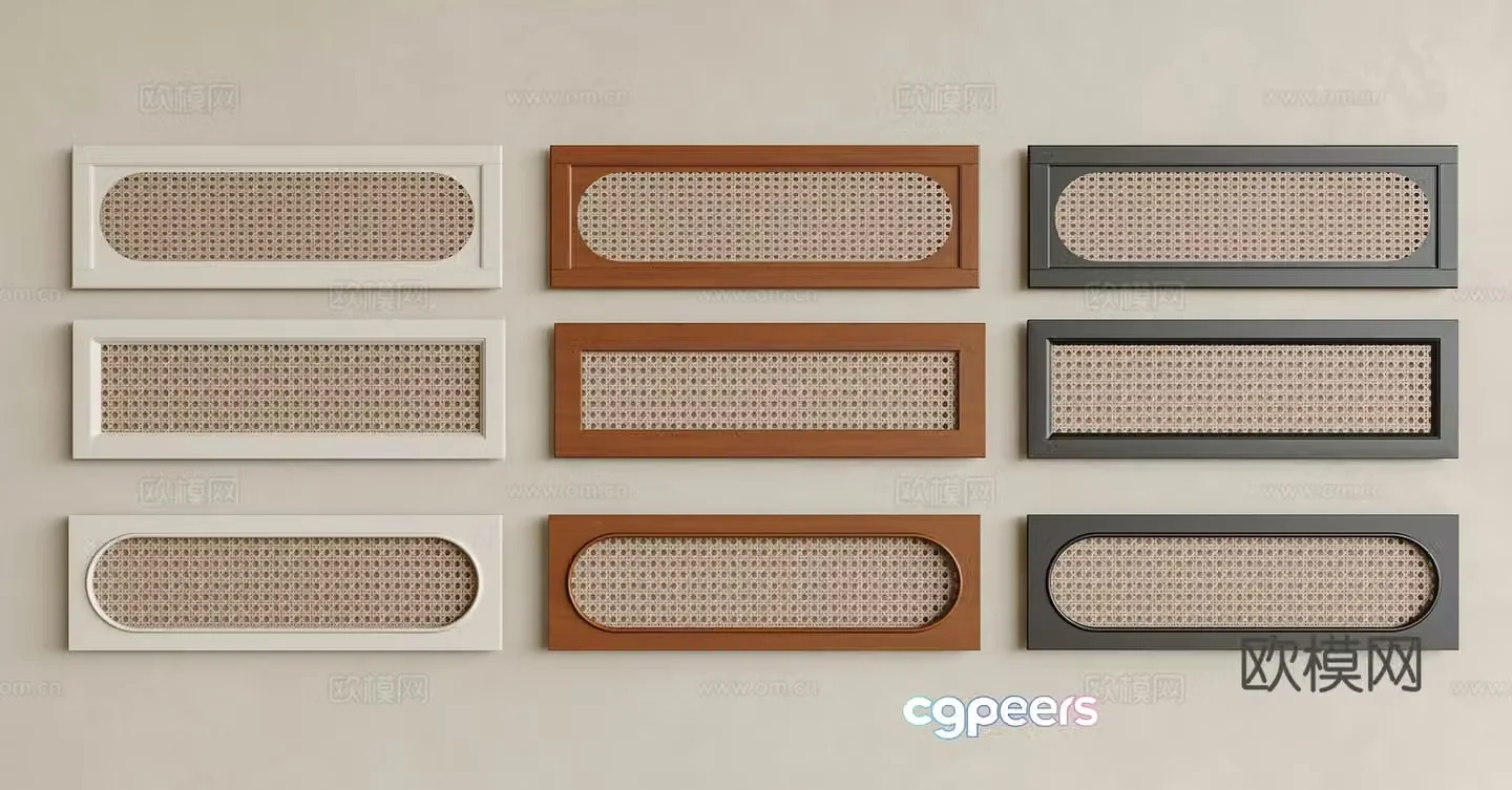 Middle Ages of Wasabi Cabinet Door Drawer Door Cabinet Door Rattan Drawer Door Middle Ages of Wasabi Cabinet Door Rattan Drawer Door Rattan 3D Model
