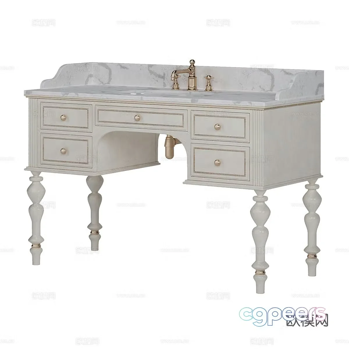 Bathroom cabinet 3d model