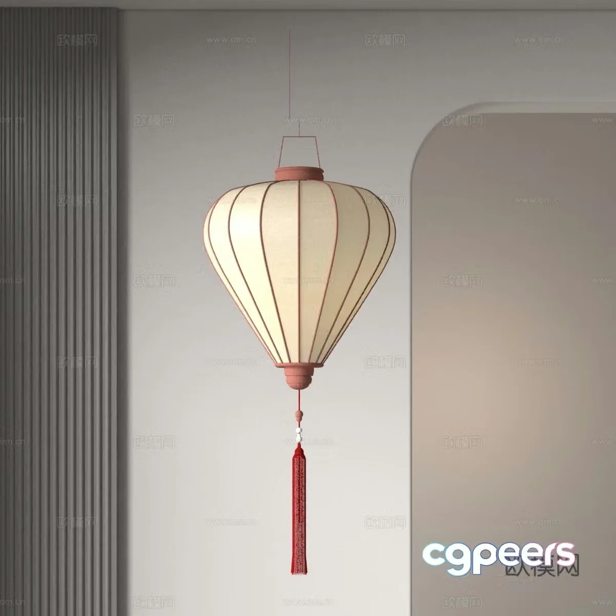 Modern lantern 3d model