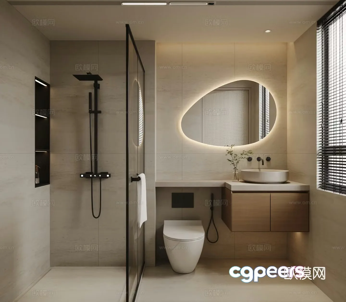 Modern bathroom 3d model