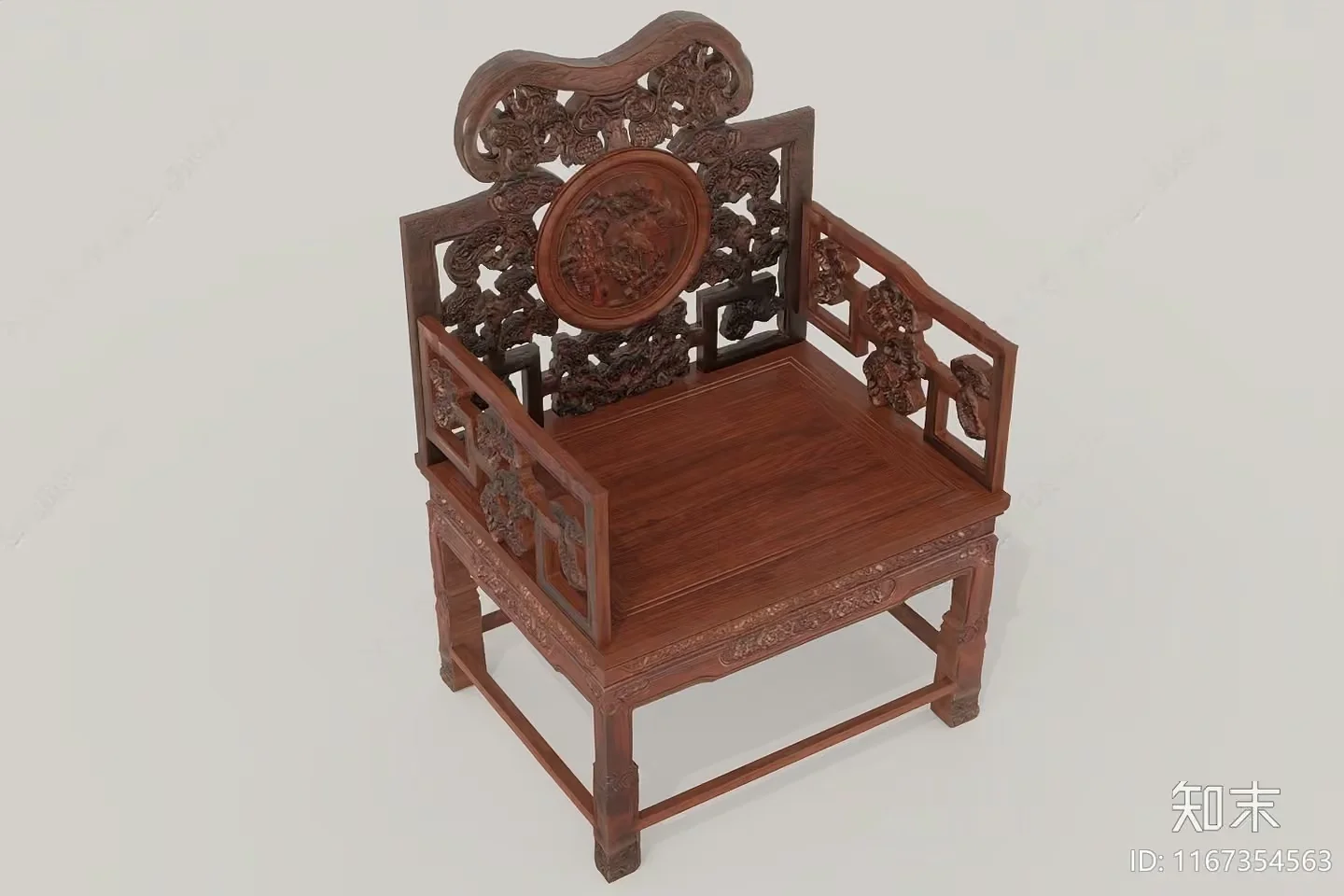 Traditional Wooden Chair 3D Model – 15741 – VRAY Render