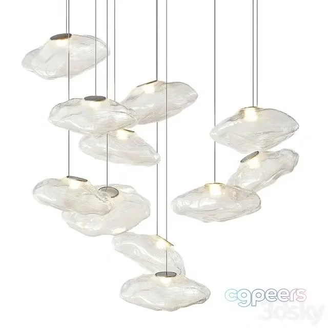 3ds Max Free – Bocci 73 random glass pendant light