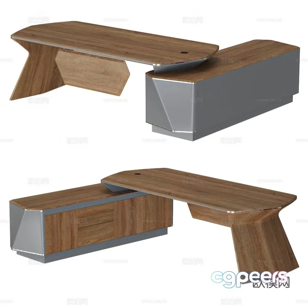 Shin Plaza desk workbench table desk desk 3D model